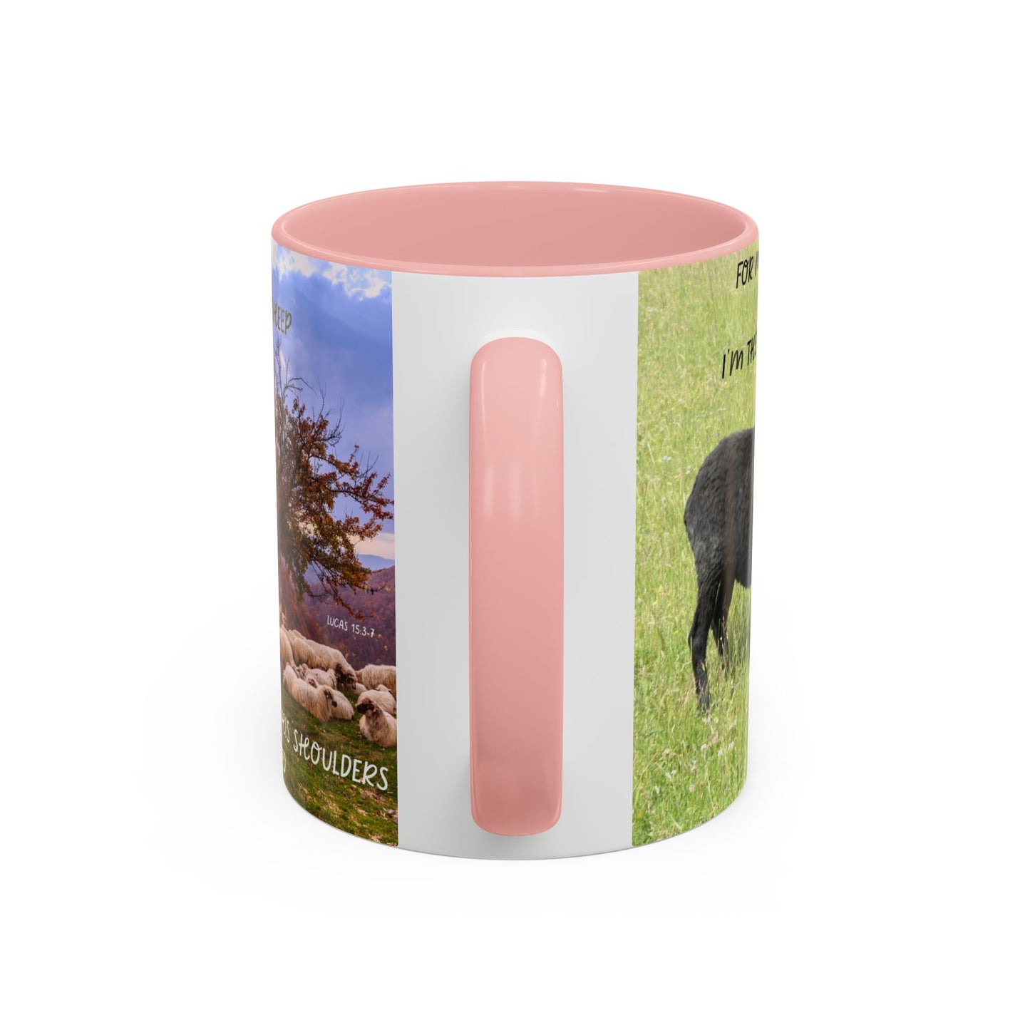 BLACK SHEEP Beautiful Sheep Coffee Mug, Inspirational Luke 15:3-7 Mug, Nature Lover Gift, Faith-Based Beverage Cup, Unique Farmhouse Decor