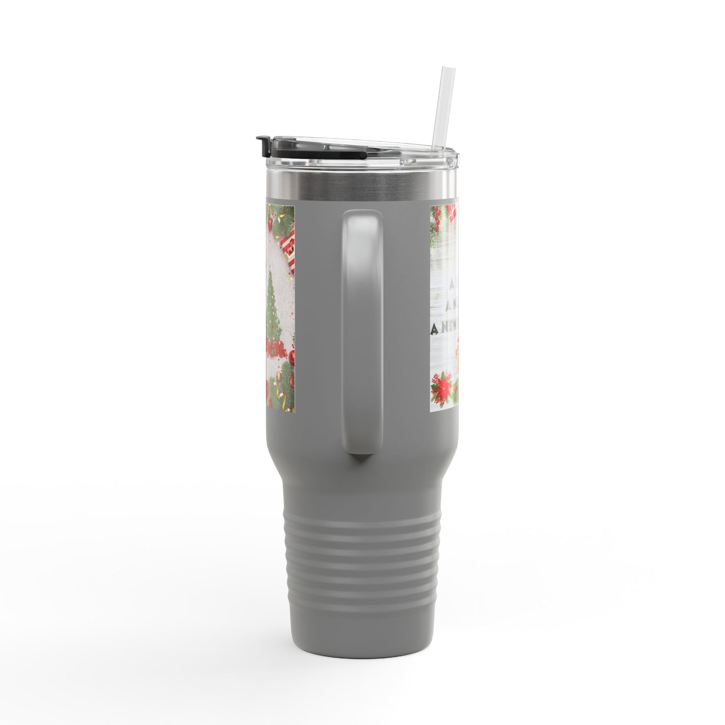 Holiday Insulated Travel Mug, 40oz | Christmas Gift, Travel Coffee Cup, Winter Drinkware, Reusable Mug, Eco-Friendly Beverage Container