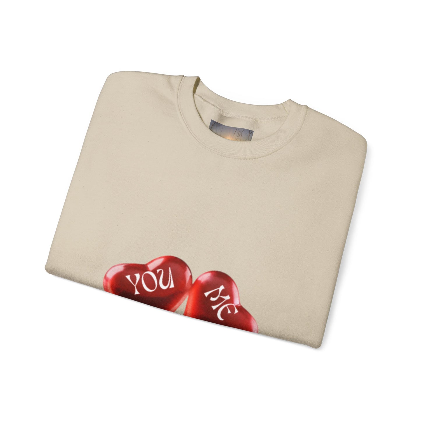 YOU AND ME Romantic Crewneck Sweatshirt, Valentine's Day Gift, Heart Sweatshirt, Unisex Love Hoodie, Couples Apparel