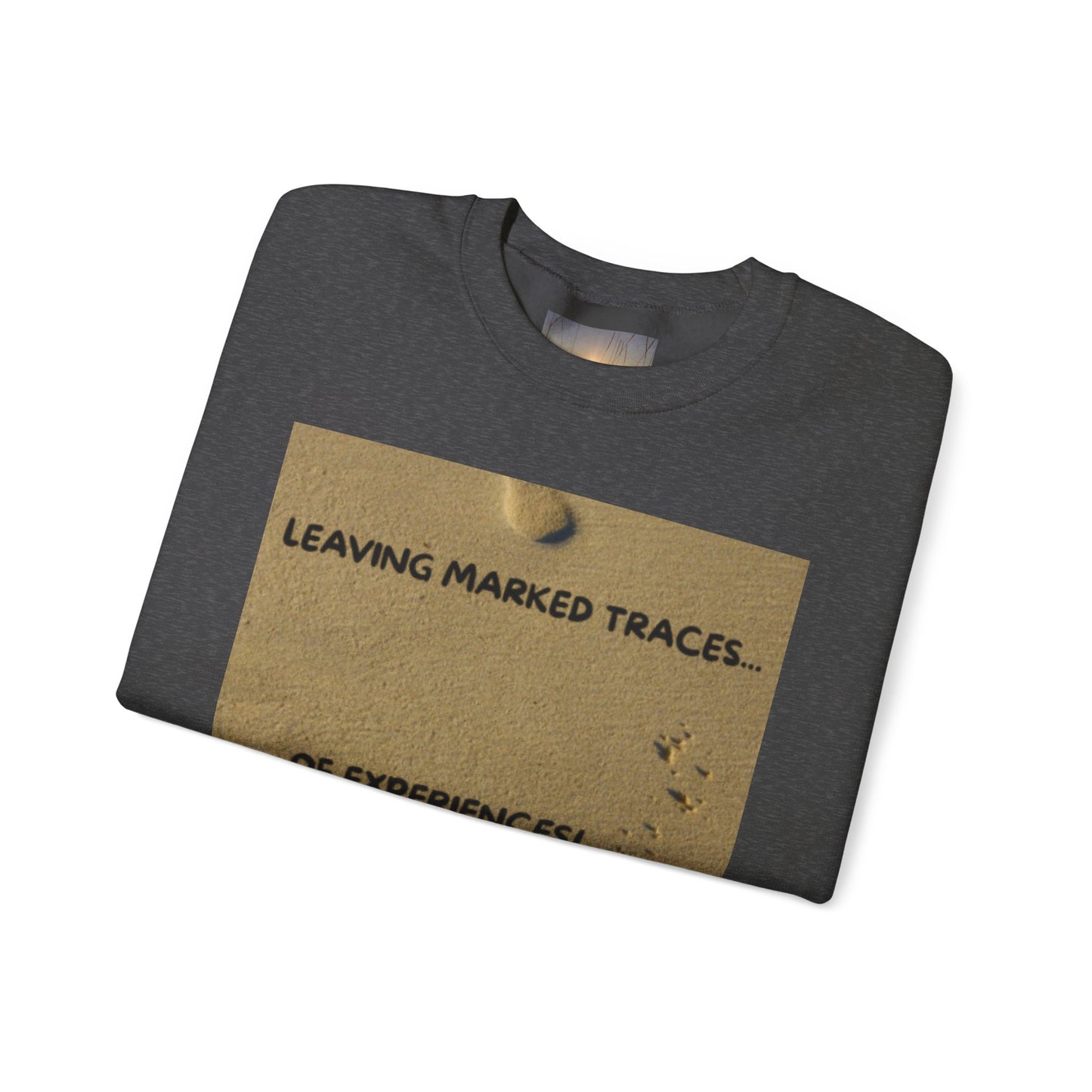 LEAVING MARKED TRACES New Beginnings Crewneck Sweatshirt | Inspirational Gift, Motivational Apparel, Unisex Fashion, Casual Wear, Self-Improvement