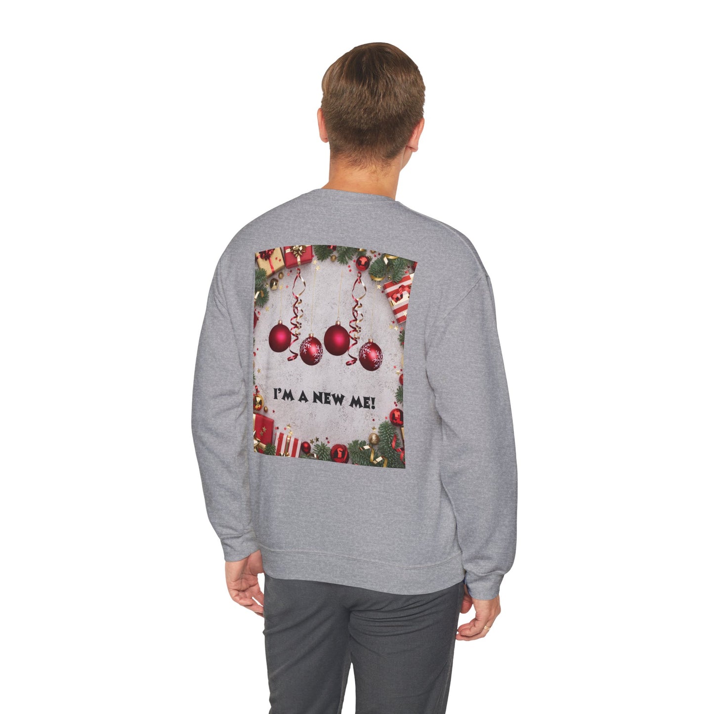 Cozy Christmas Sweatshirt - Reflect Empathy & Be A New You, Holiday Gift, Winter Fashion, Christmas Celebration, Unisex Crewneck