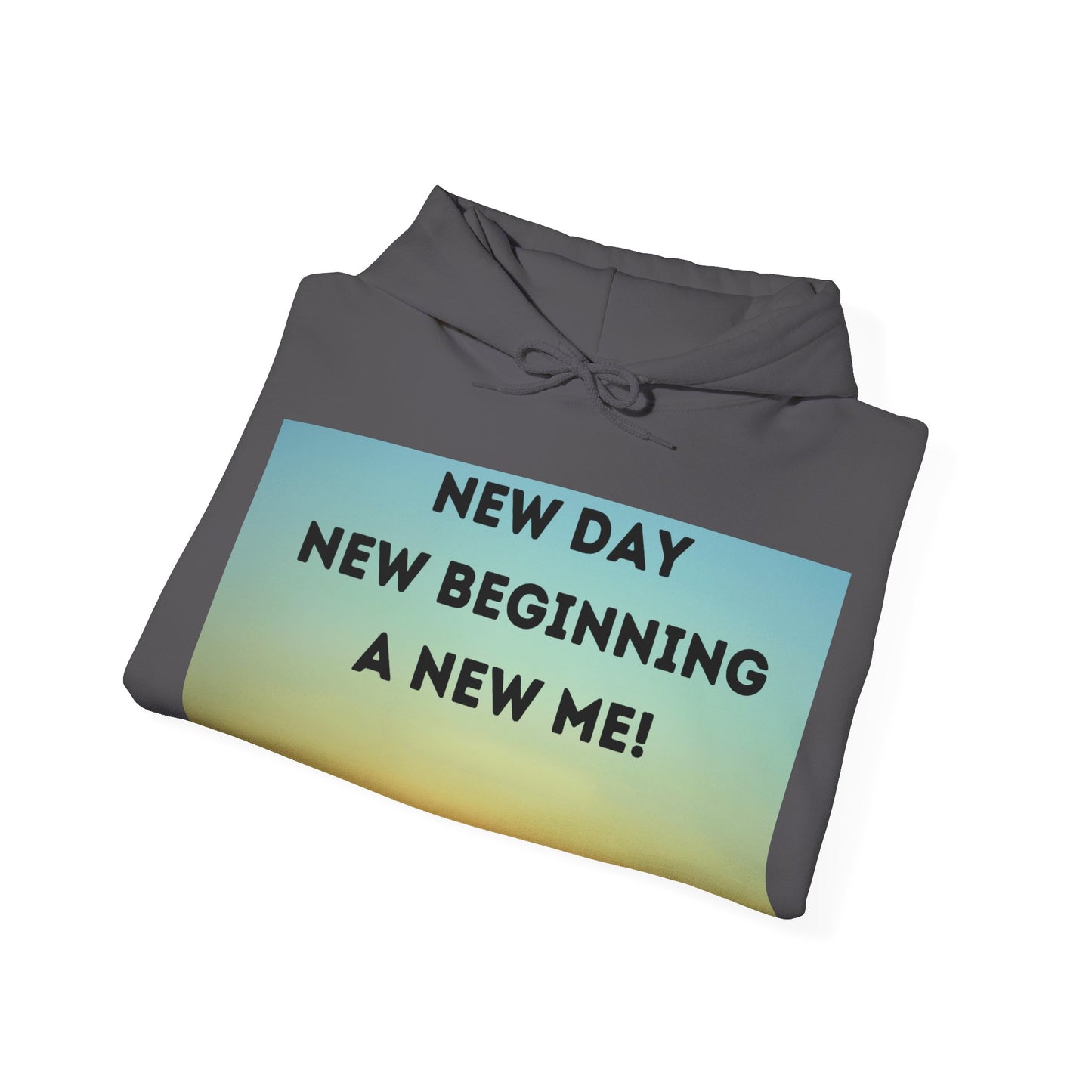 NEW DAY NEW BEGINNING A NEW ME Unisex Heavy Blend™ Hooded Sweatshirt