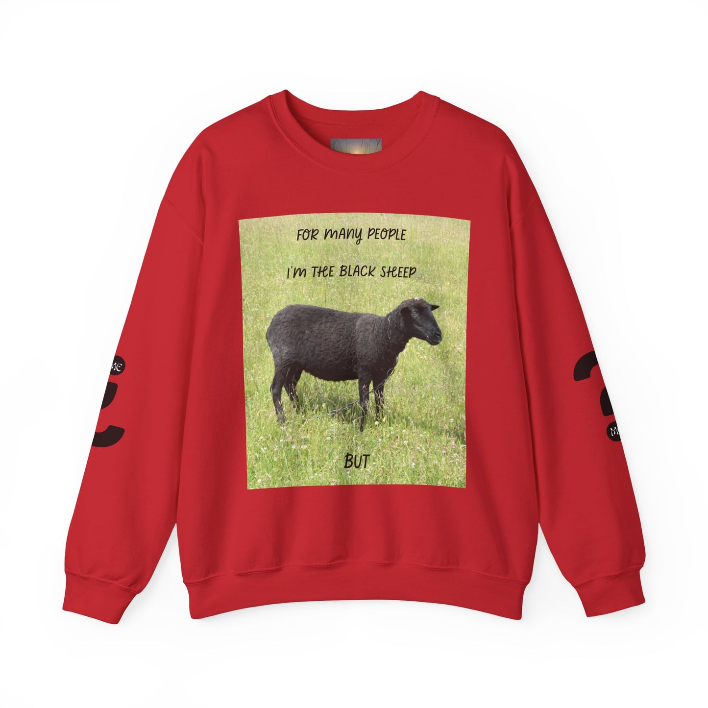 Black Sheep Crewneck Sweatshirt, Funny Gift for Introverts, Cozy Unisex Sweatshirt, Perfect for Casual Wear, Unique Gift Idea