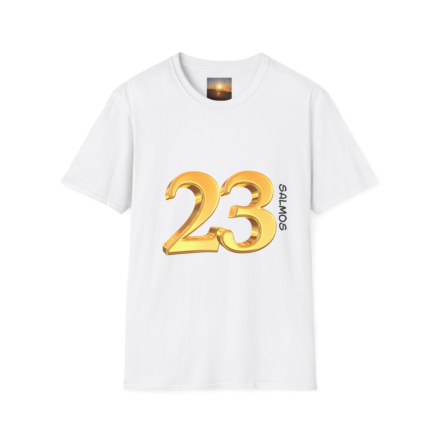 SALMOS 23 Inspirational Unisex T-Shirt with Psalm 23 Design, Motivational Gift for Friends, Faith-Based Apparel, Religious Shirt, Casual Wear