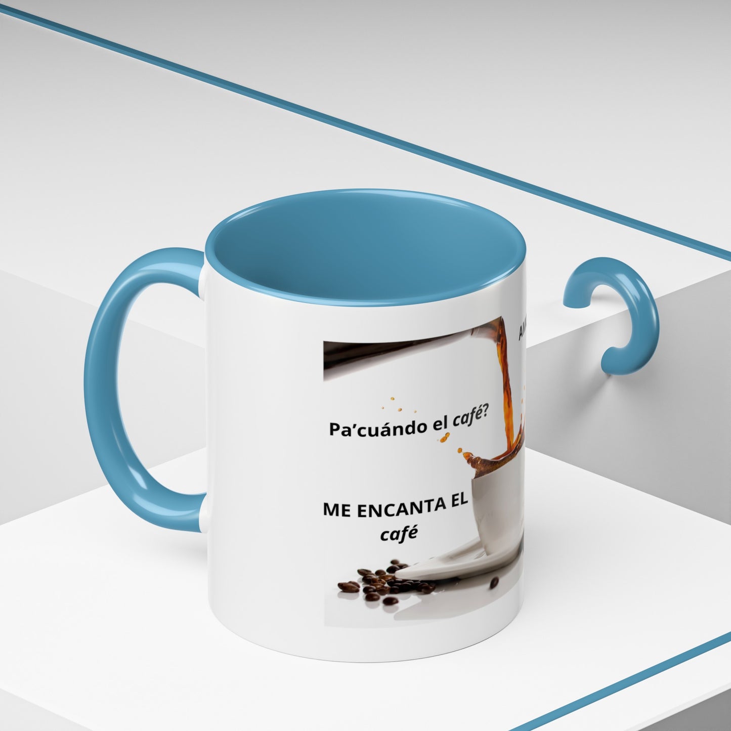 NEW ME IM AMO EL café Accent Coffee Mug (11, 15oz)