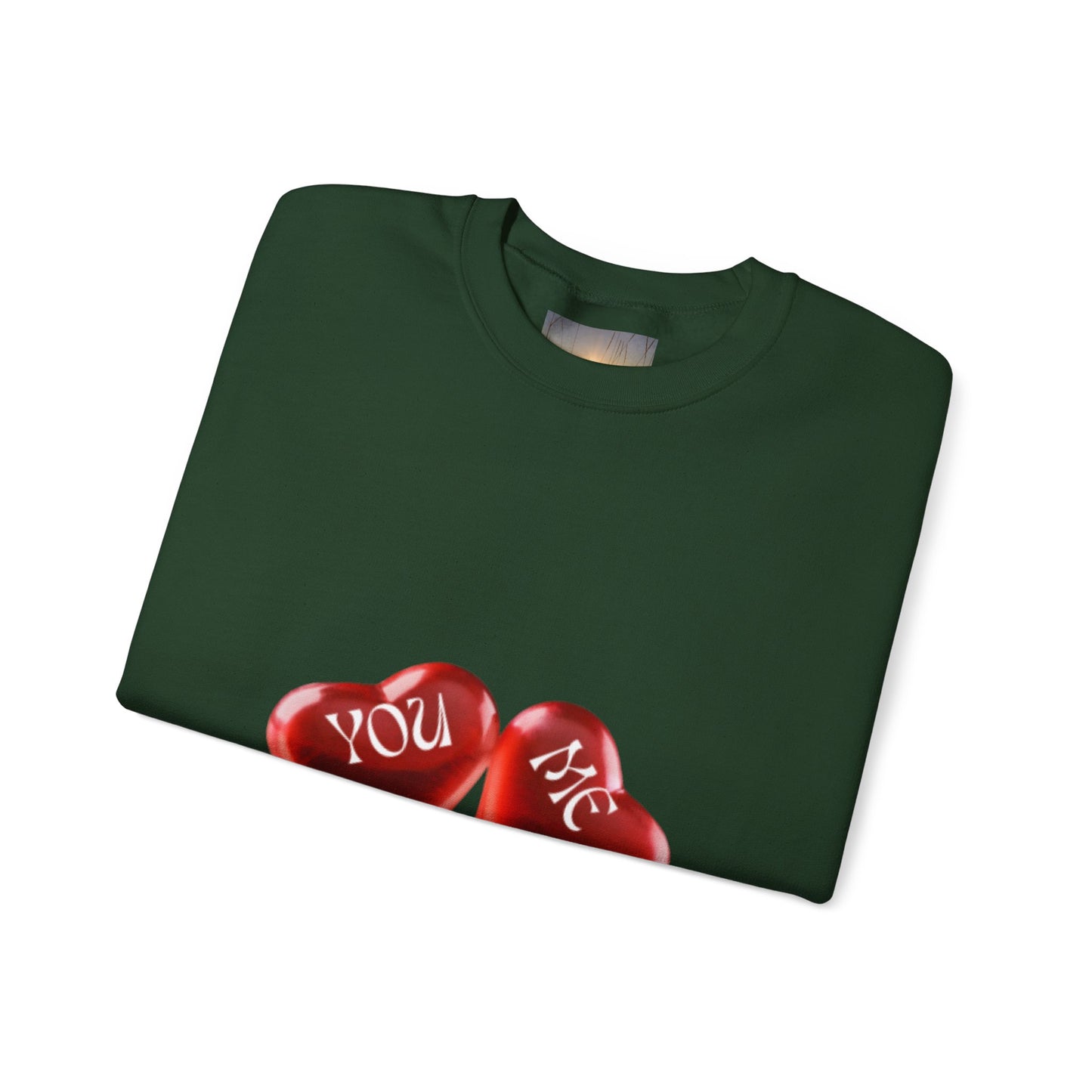 YOU AND ME Romantic Crewneck Sweatshirt, Valentine's Day Gift, Heart Sweatshirt, Unisex Love Hoodie, Couples Apparel