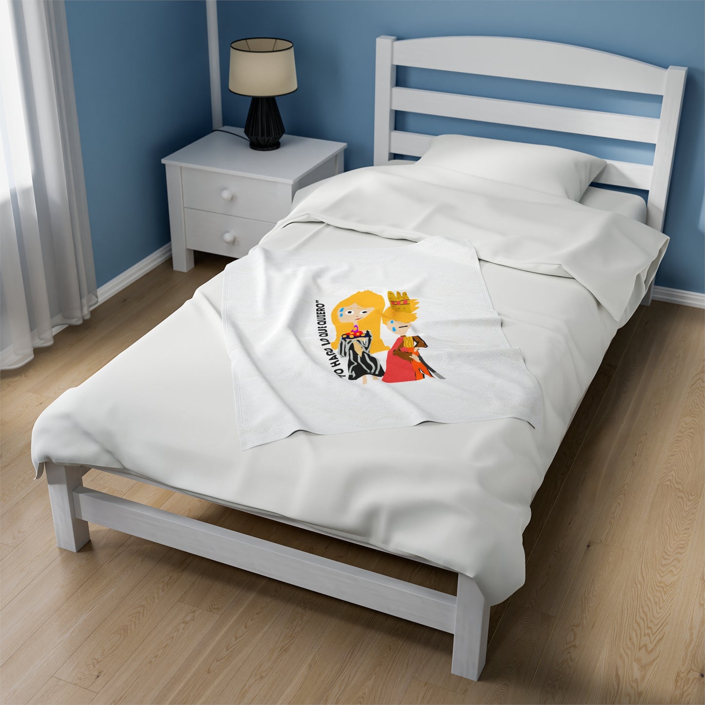 YO HAGO LO QUE QUIERO Velveteen Plush Blanket