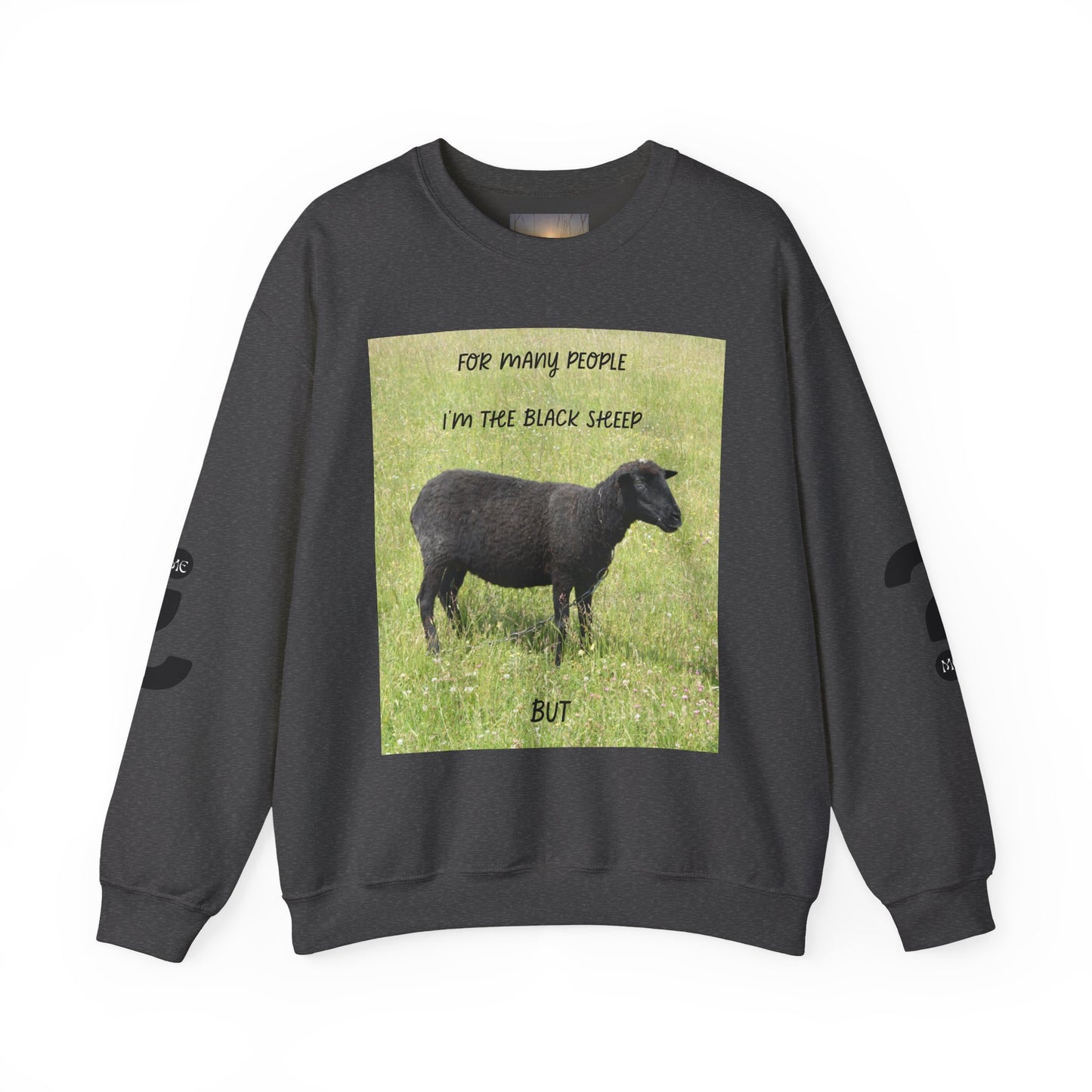 Black Sheep Crewneck Sweatshirt, Funny Gift for Introverts, Cozy Unisex Sweatshirt, Perfect for Casual Wear, Unique Gift Idea