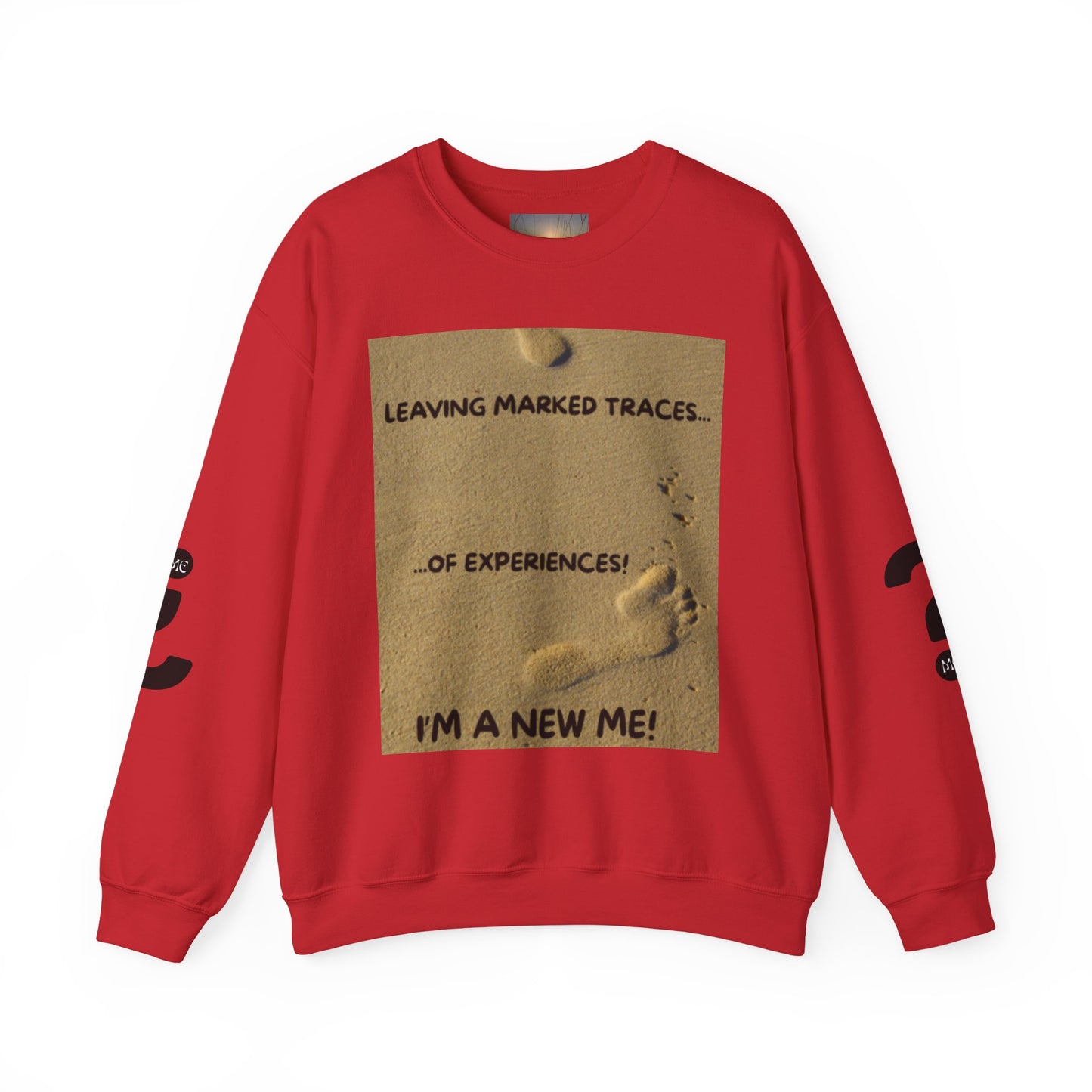 LEAVING MARKED TRACES New Beginnings Crewneck Sweatshirt | Inspirational Gift, Motivational Apparel, Unisex Fashion, Casual Wear, Self-Improvement