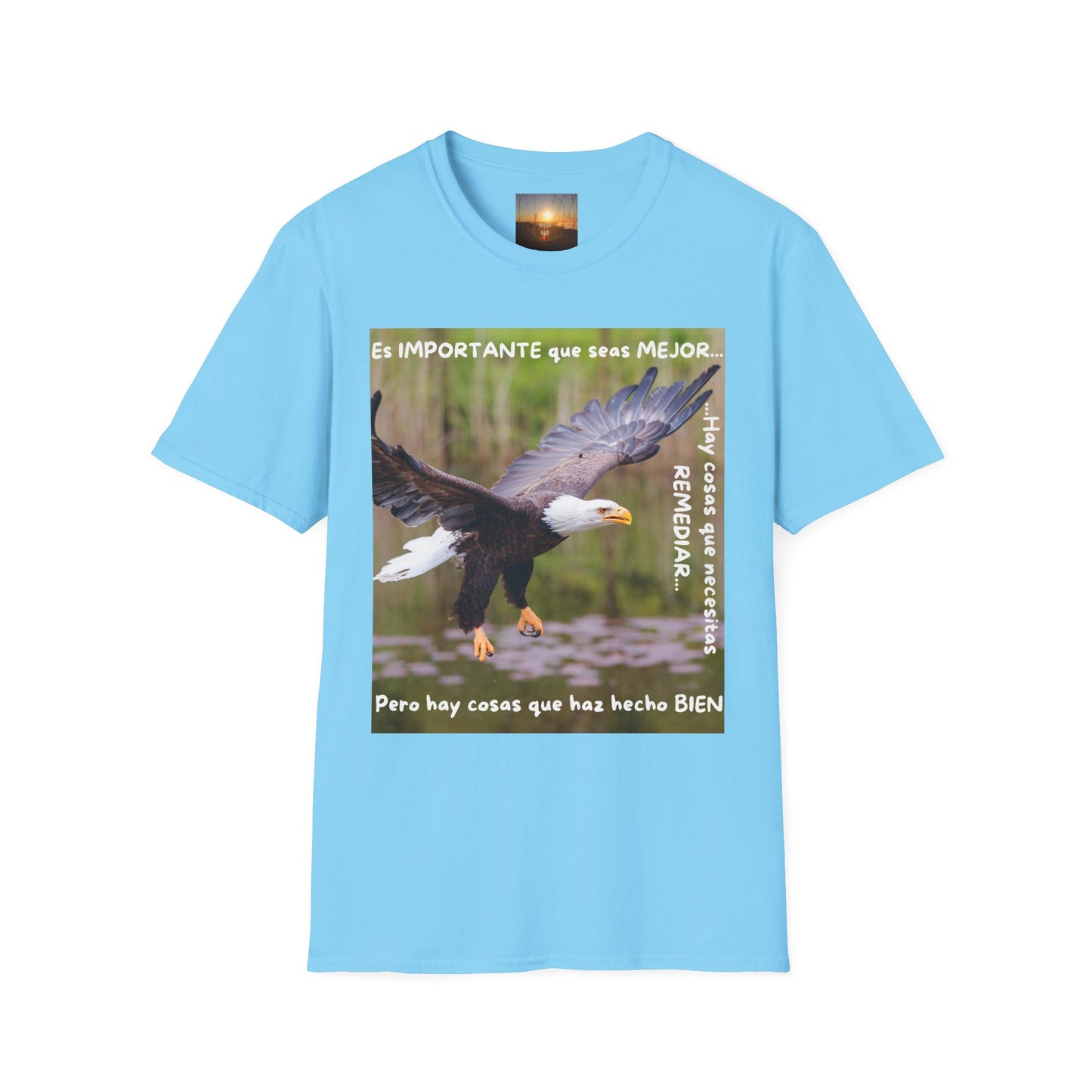 Puedes ser MEJOR Inspirational Eagle T-Shirt, Motivational Aviary Tee, Unisex Graphic Shirt, Perfect Gift for Nature Lovers