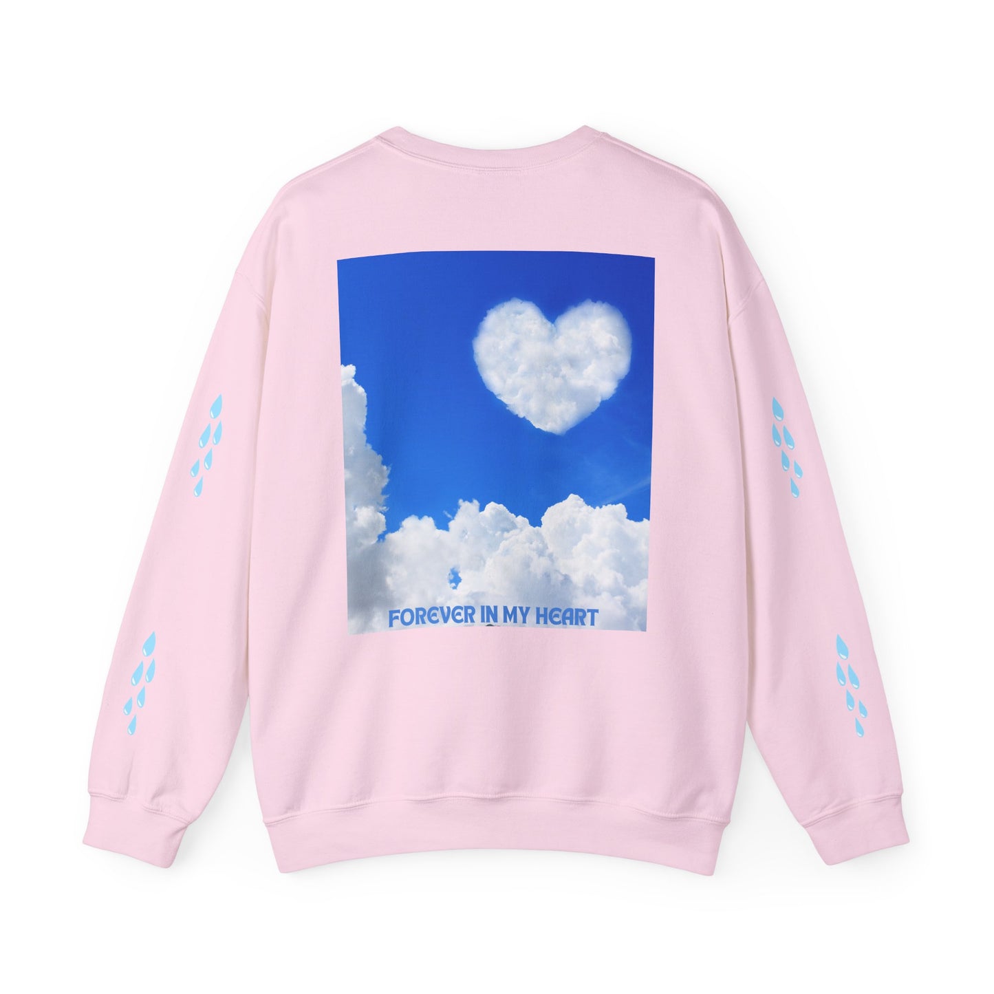 I SEND YOU KISSES Sky Heart Sweatshirt - I Send You Kisses, Cozy Gift for Loved Ones, Unisex Crewneck for Any Occasion, Valentine's Day Apparel, Cloud Print