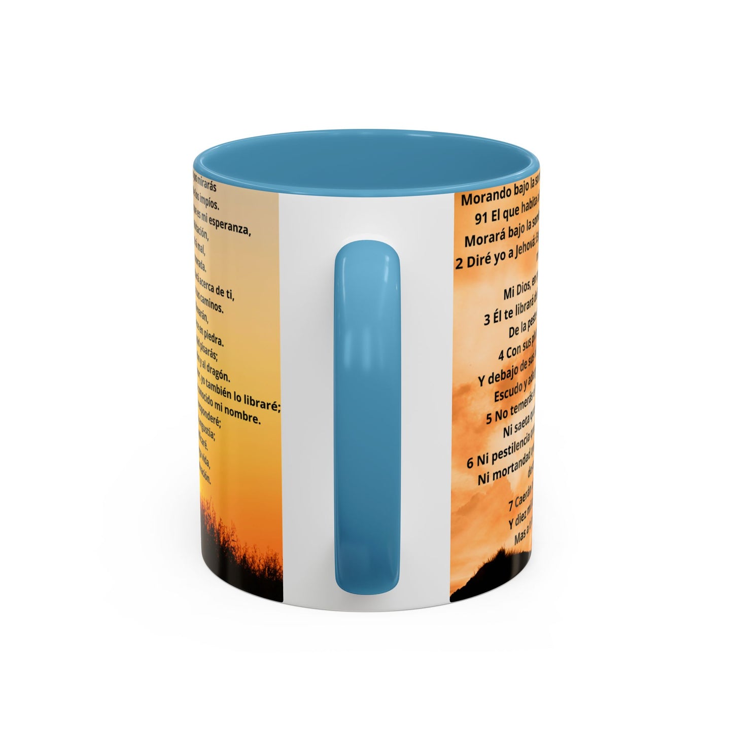 SALMO 91 Inspirational Coffee Mug, Motivational Mug, Gift for Coffee Lovers, Cozy Morning Vibes, Religious Gift
