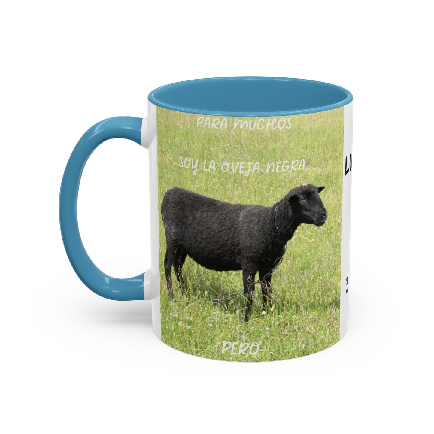 OVEJA NEGRA Personalized Accent Coffee Mug for Sheep Lovers, Custom Birthday Gift, Rustic Farmhouse Decor, Animal Mug, Unique Gift Idea