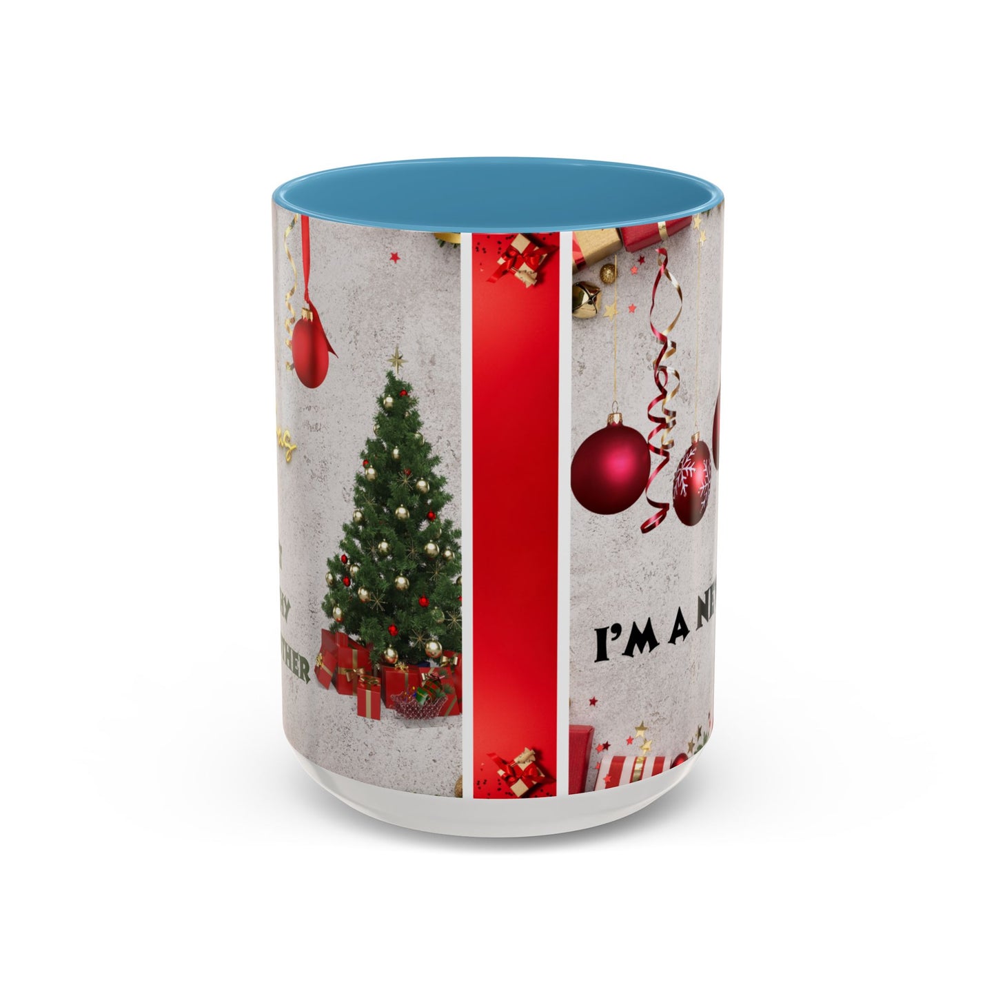 Festive Accent Coffee Mug for New Beginnings, Holiday Gift for Friends, Christmas Celebration, Unique Home Decor, Motivational Drinkware