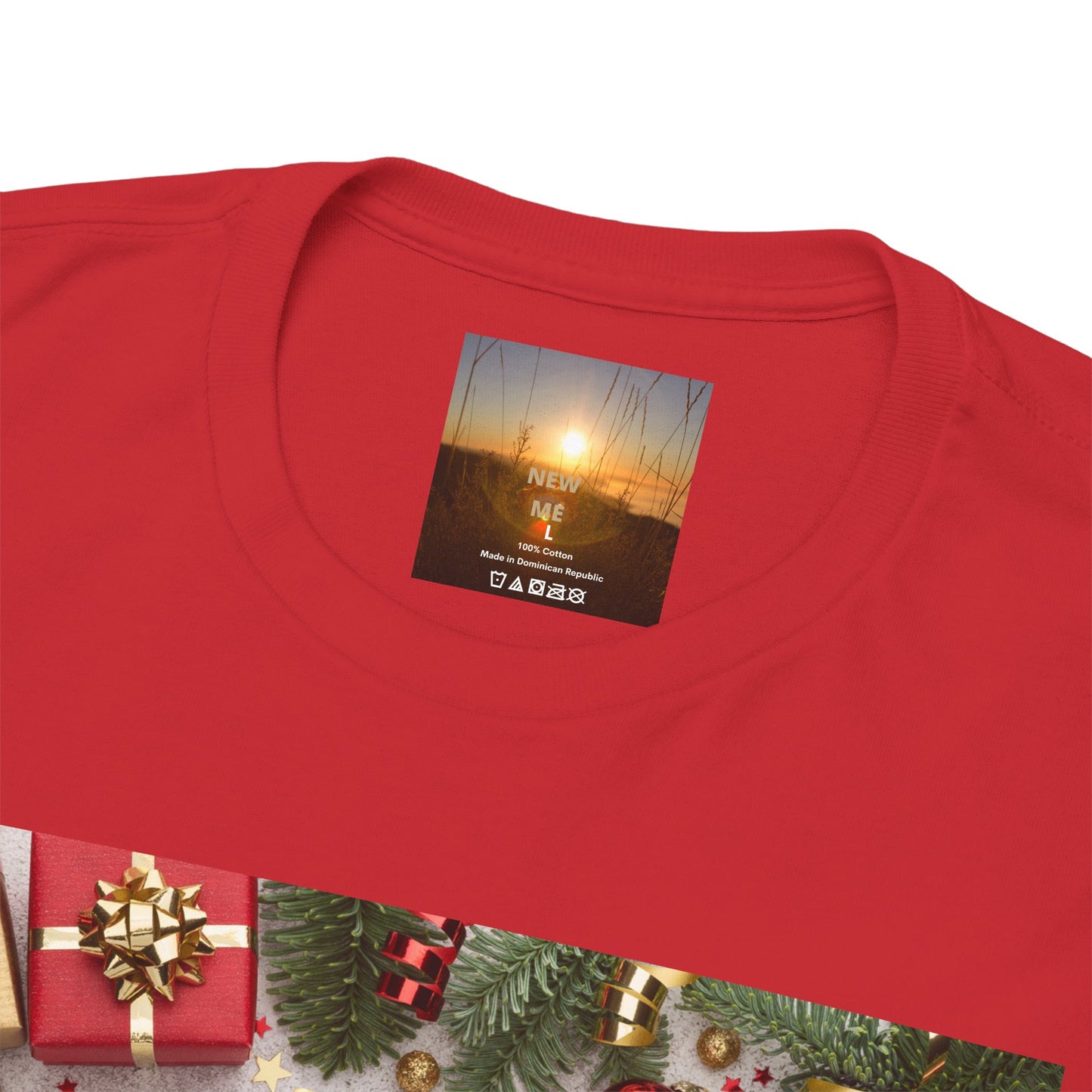 Christmas-Themed Unisex Heavy Cotton Tee, Holiday Gift, Festive Apparel, Family Gatherings, New Year Celebrations, Cute Christmas Shirt