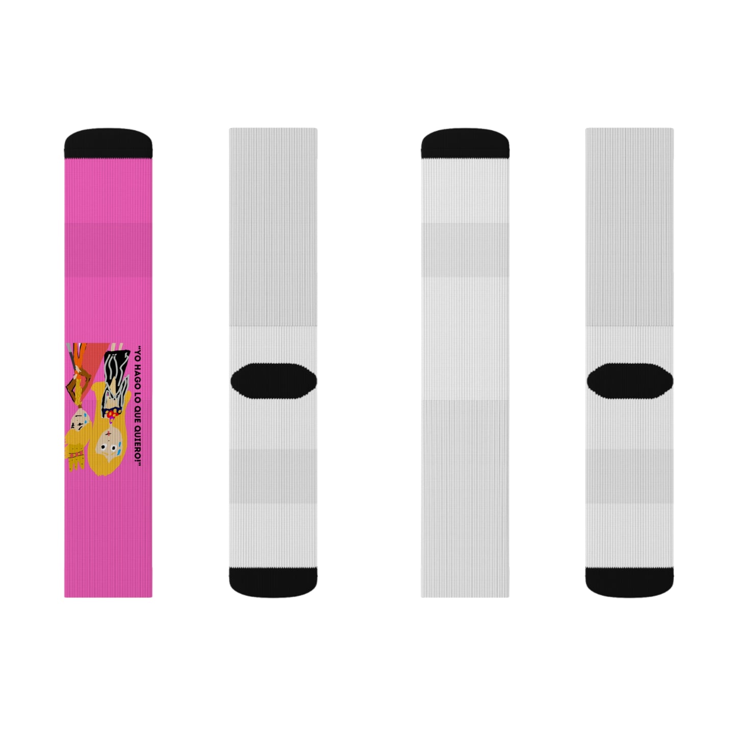 YO HAGO LO QUE QUIERO ISAAC IDYER ARTS DESINGS Sublimation Socks