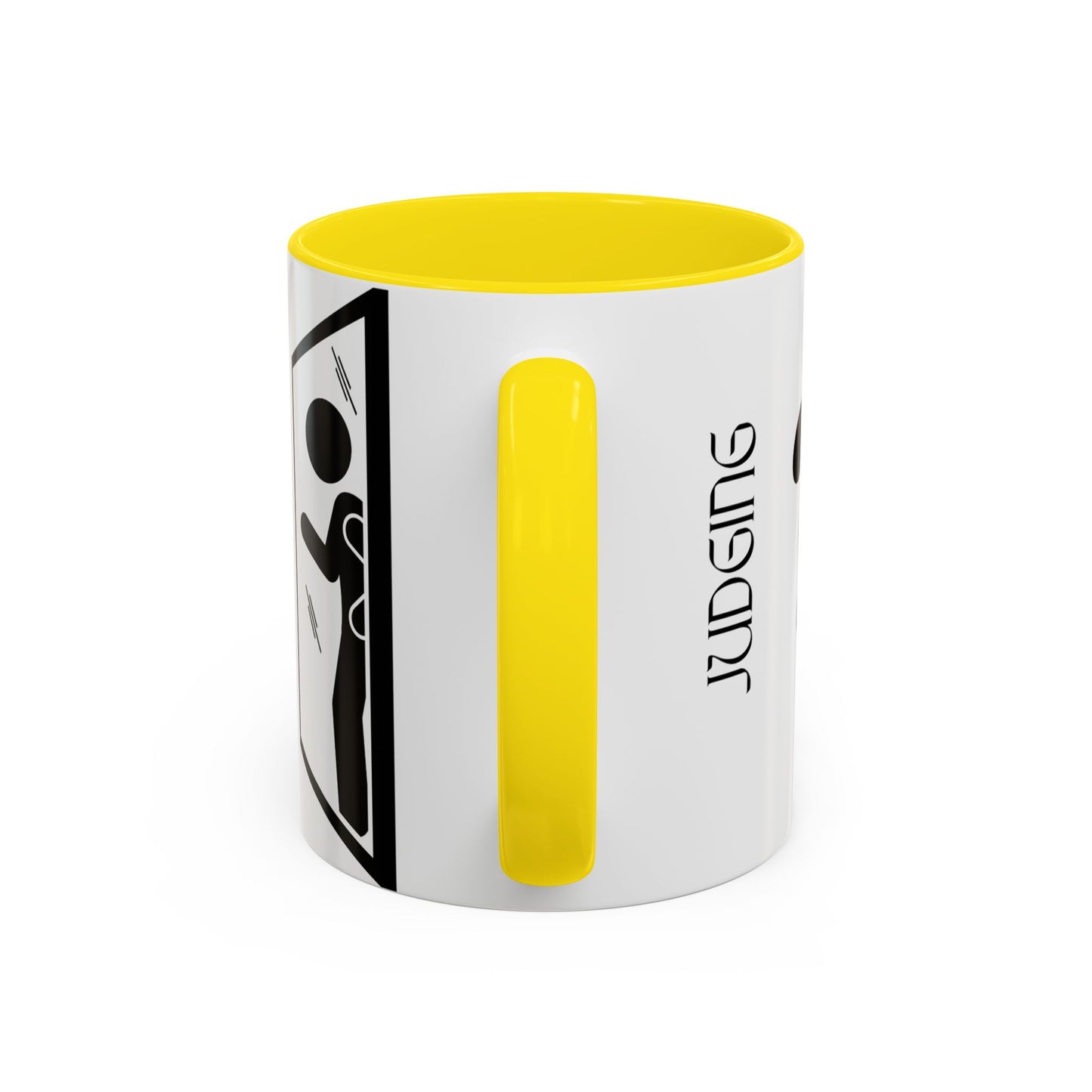 Judging Coffee Mug - 11 & 15oz Ceramic Drinkware for Funny Gift, Home Decor, Office Use, Tea Lovers, Unique Present