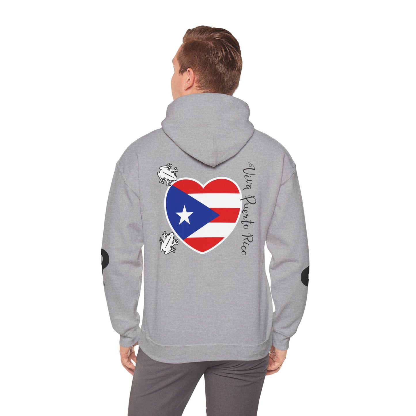 Puerto Rico Love Hooded Sweatshirt, Beach Vibes Sweatshirt, Unisex Vacation Hoodie, Island Life Apparel, Tropical Gift for Travelers