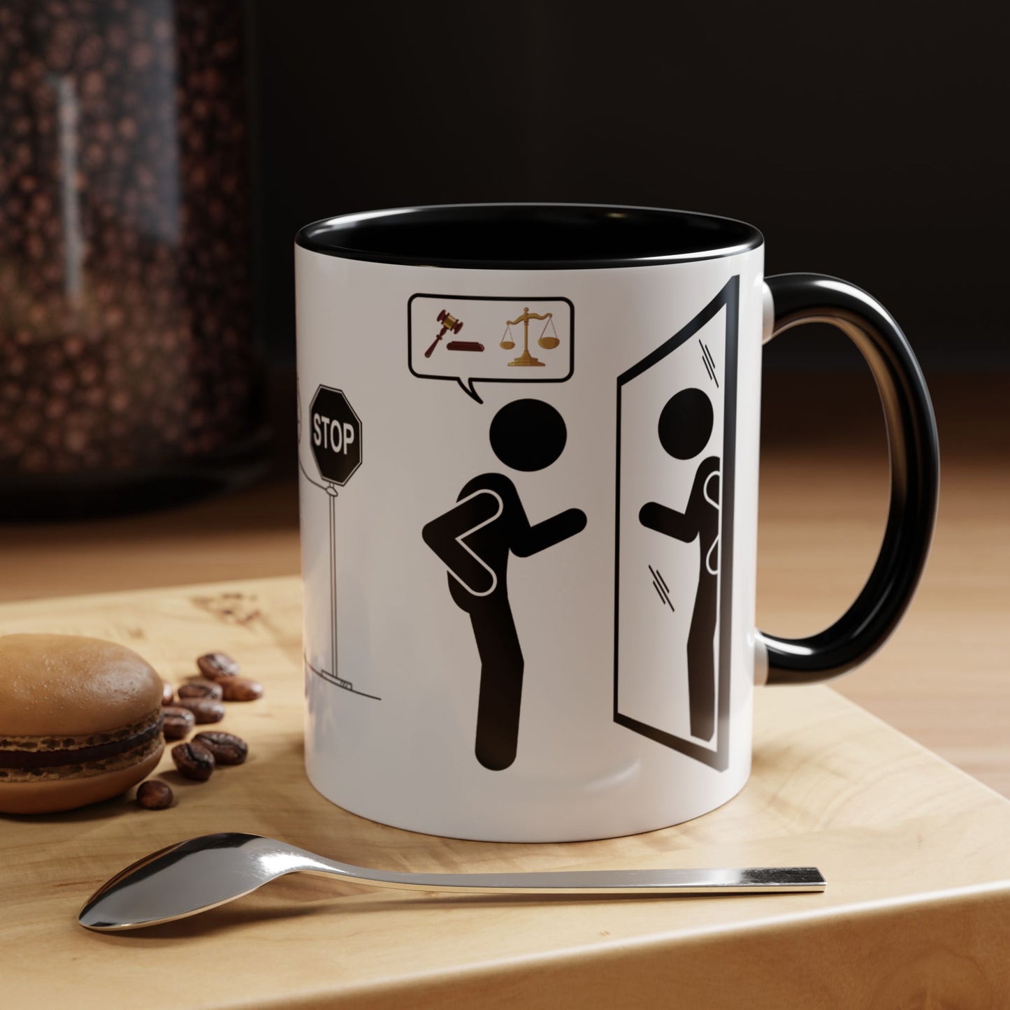 JUZGANDO Coffee Mug for Everyday Laughs, Funny Gift for Coffee Lovers, Quirky Office Mug, Unique Holiday Gift, Playful Drinkware