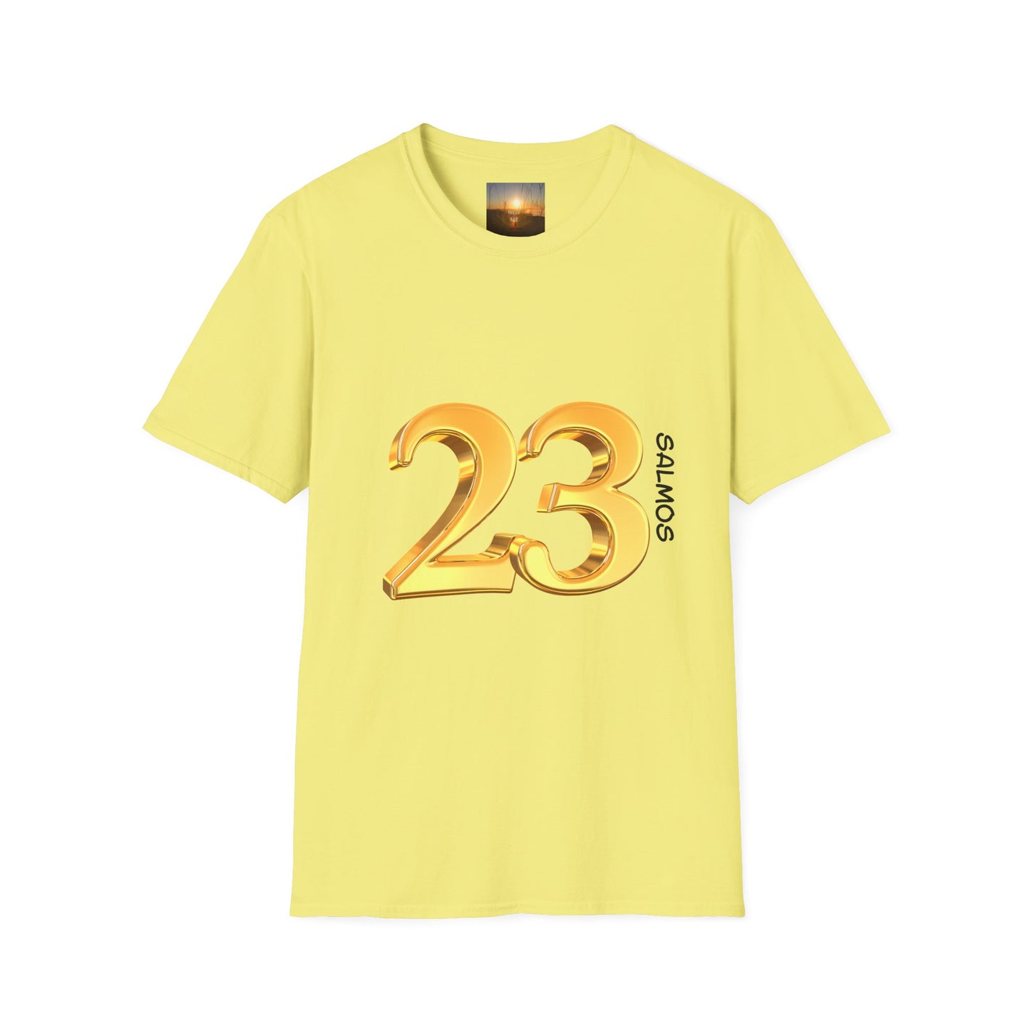 SALMOS 23 Inspirational Unisex T-Shirt with Psalm 23 Design, Motivational Gift for Friends, Faith-Based Apparel, Religious Shirt, Casual Wear