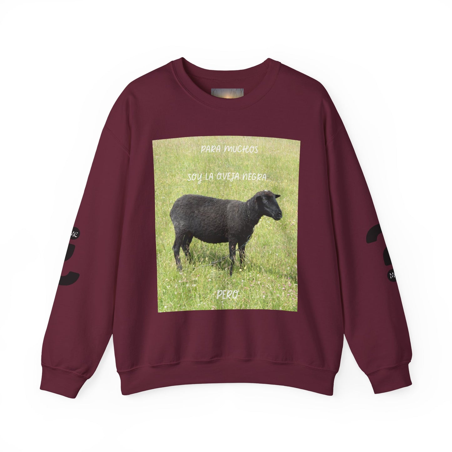 OVEJA NEGRA Crewneck Sweatshirt, Perfect Gift for Animal Lovers, Farmhouse Style, Pastoral Vibe, Ideal for Holidays