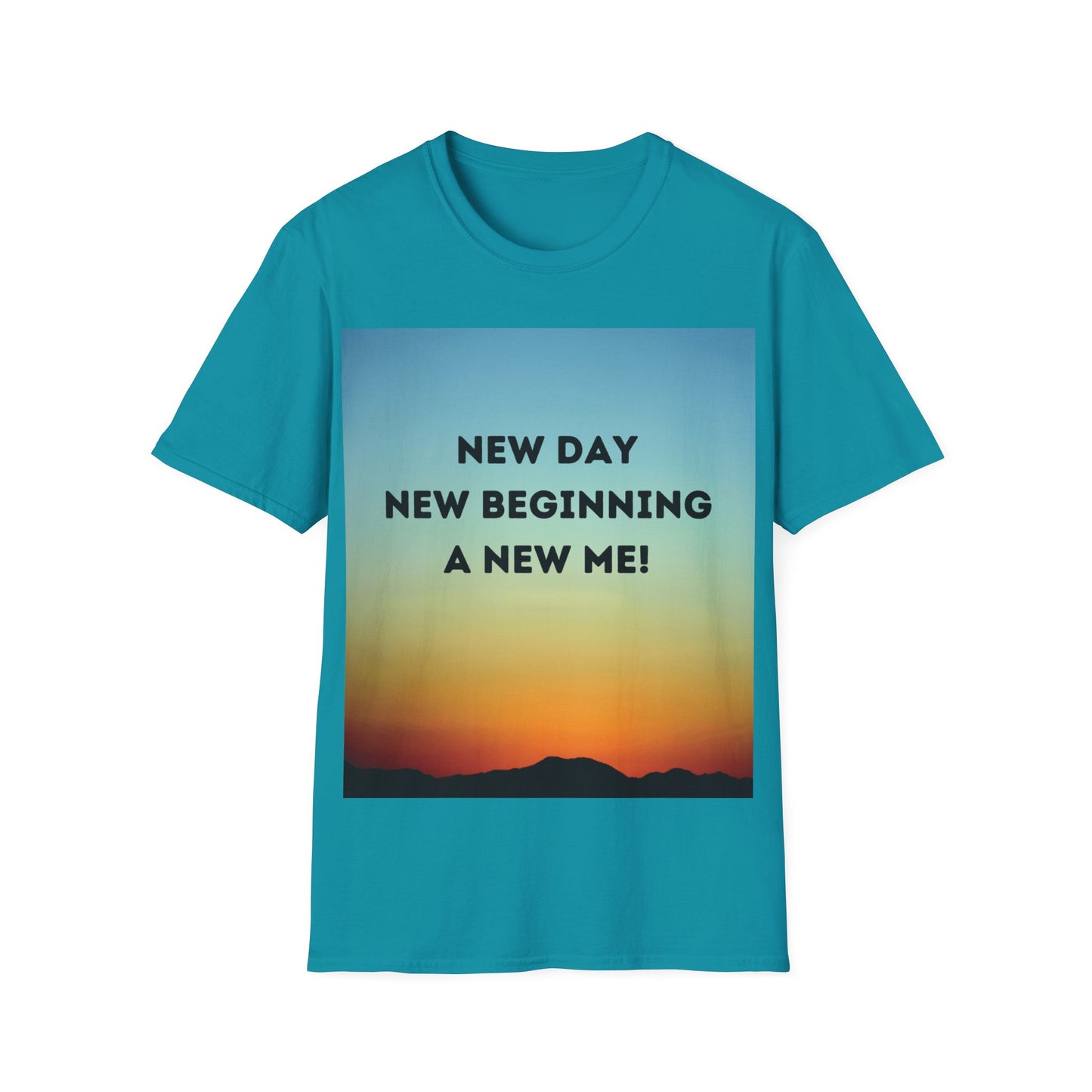 NEW DAY NEW BEGINNING A NEW ME Unisex Softstyle T-Shirt