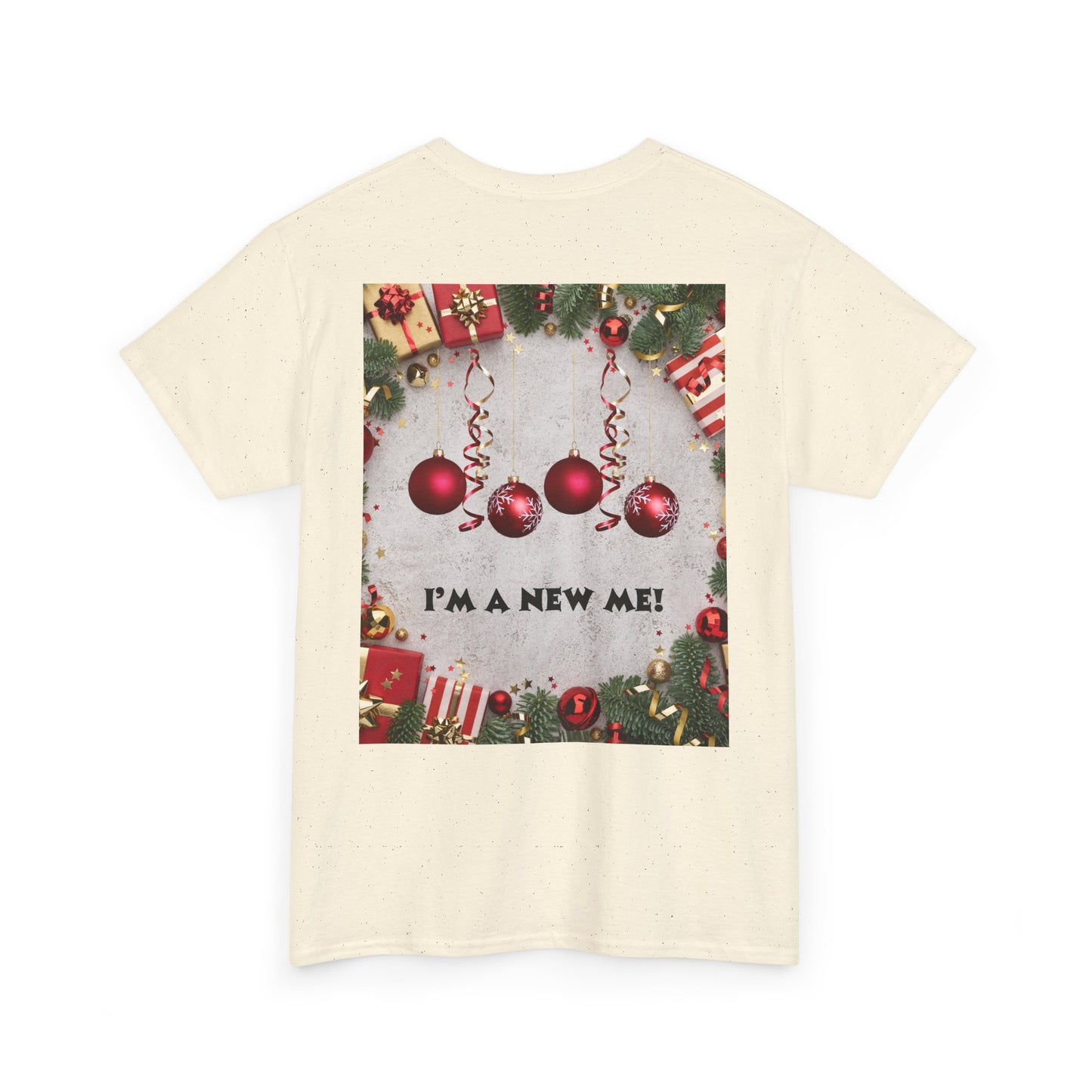 Christmas-Themed Unisex Heavy Cotton Tee, Holiday Gift, Festive Apparel, Family Gatherings, New Year Celebrations, Cute Christmas Shirt
