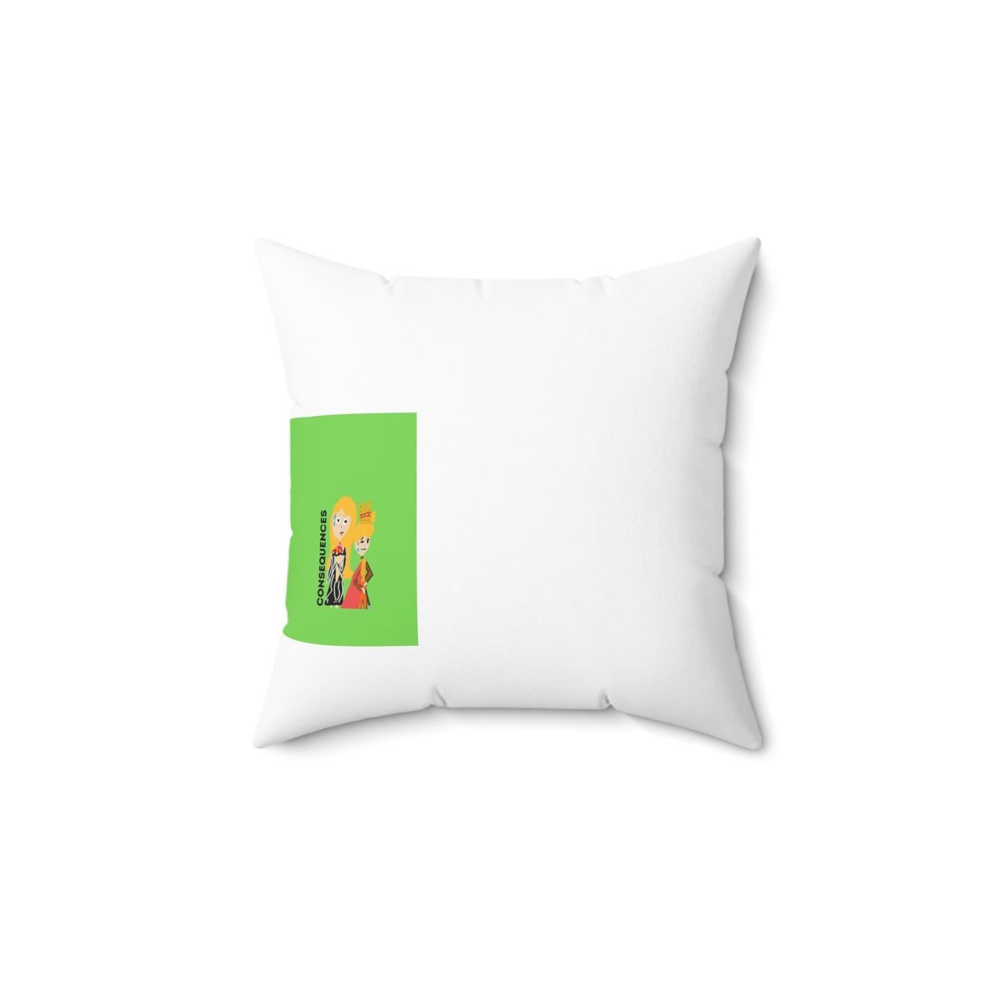 CONSEQUENCES ISAAC IDYER ARTS DESINGS Spun Polyester Square Pillow