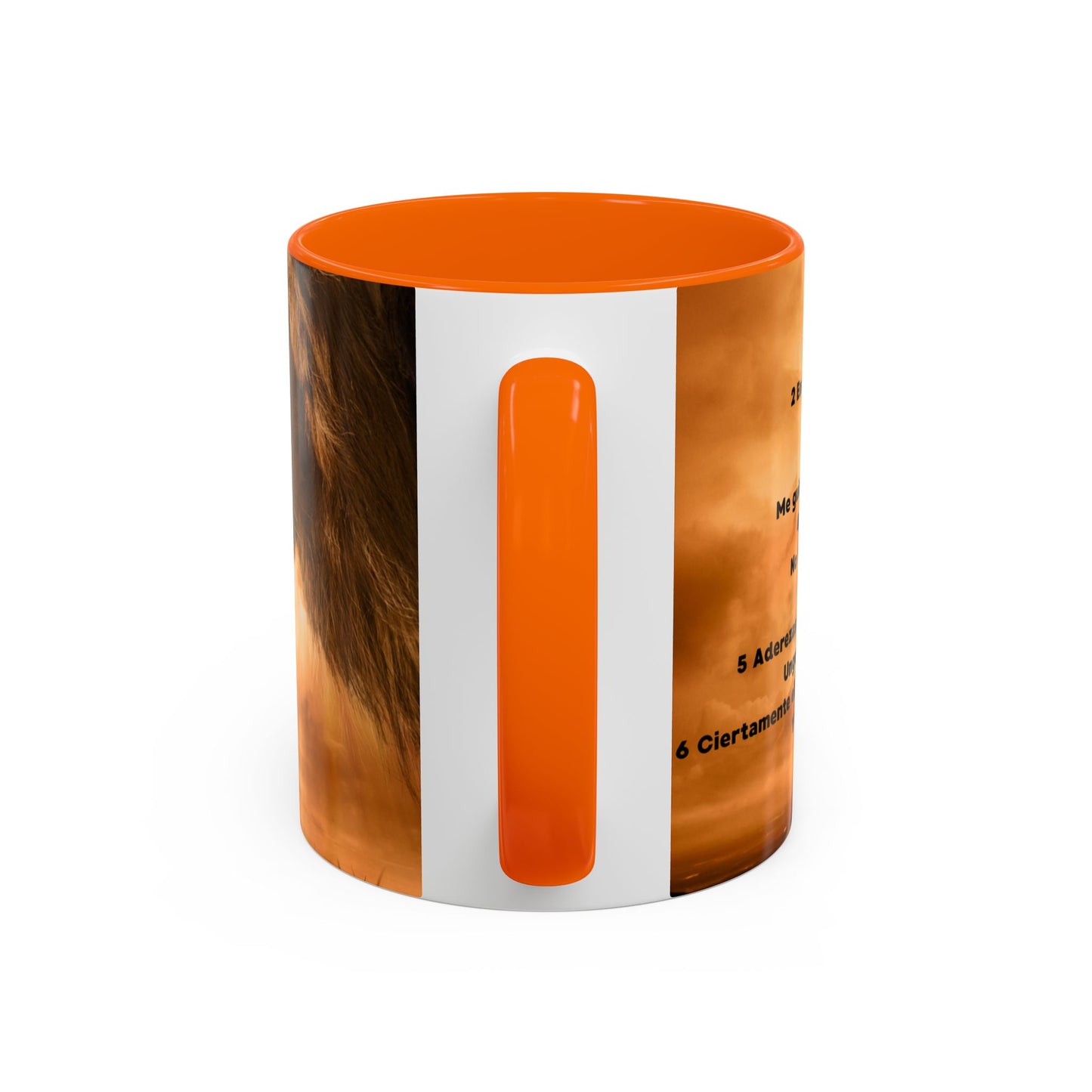 SALMO 23 Inspirational Lion Coffee Mug - Faith, Spirituality, Gift for Him/Her, Motivational Drinkware, Religious Home Decor