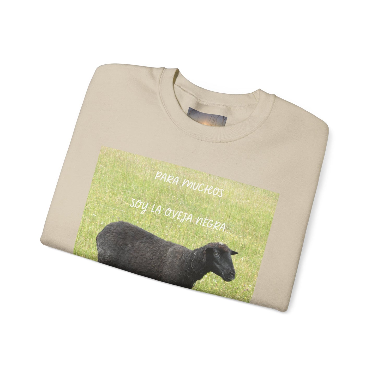OVEJA NEGRA Crewneck Sweatshirt, Perfect Gift for Animal Lovers, Farmhouse Style, Pastoral Vibe, Ideal for Holidays