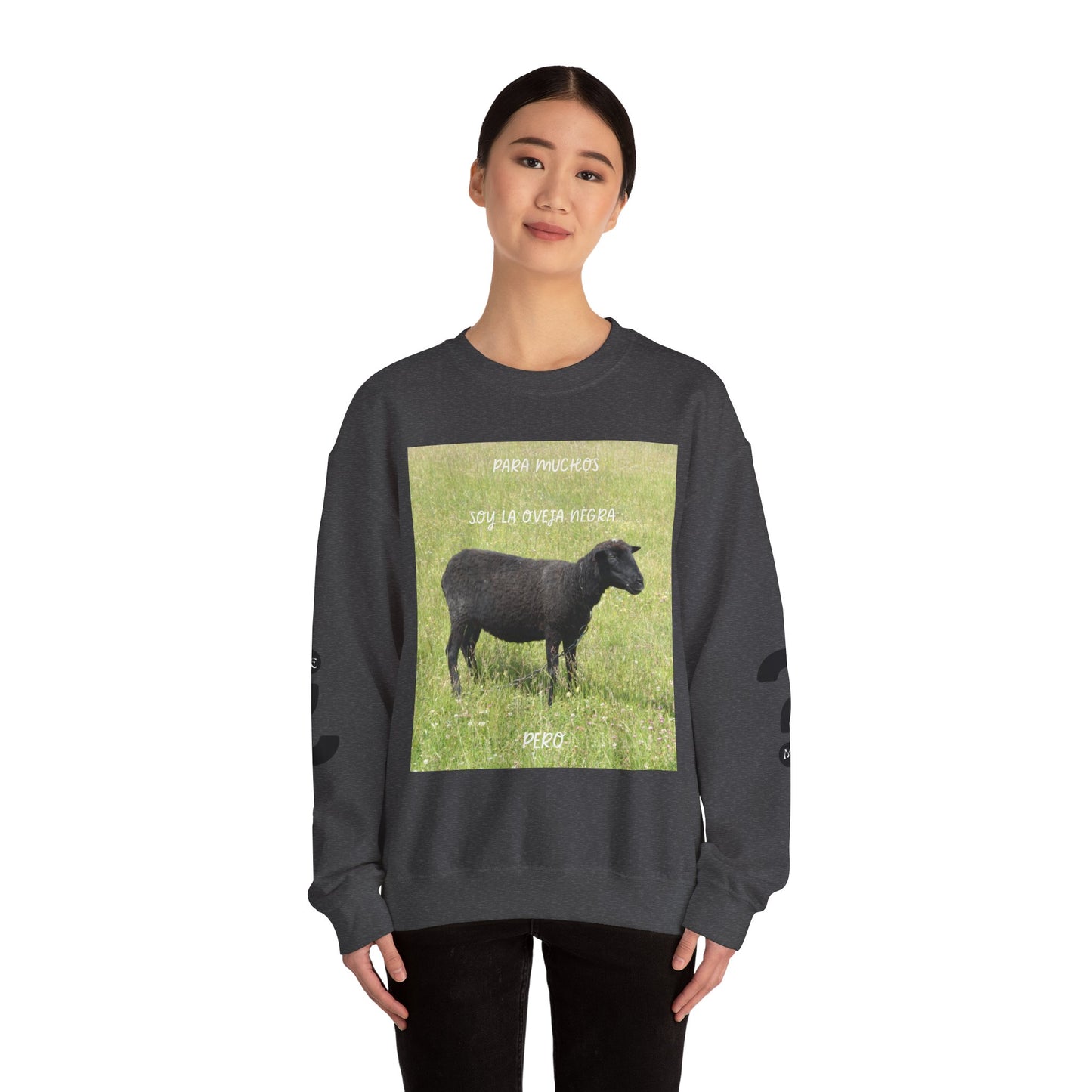 OVEJA NEGRA Crewneck Sweatshirt, Perfect Gift for Animal Lovers, Farmhouse Style, Pastoral Vibe, Ideal for Holidays