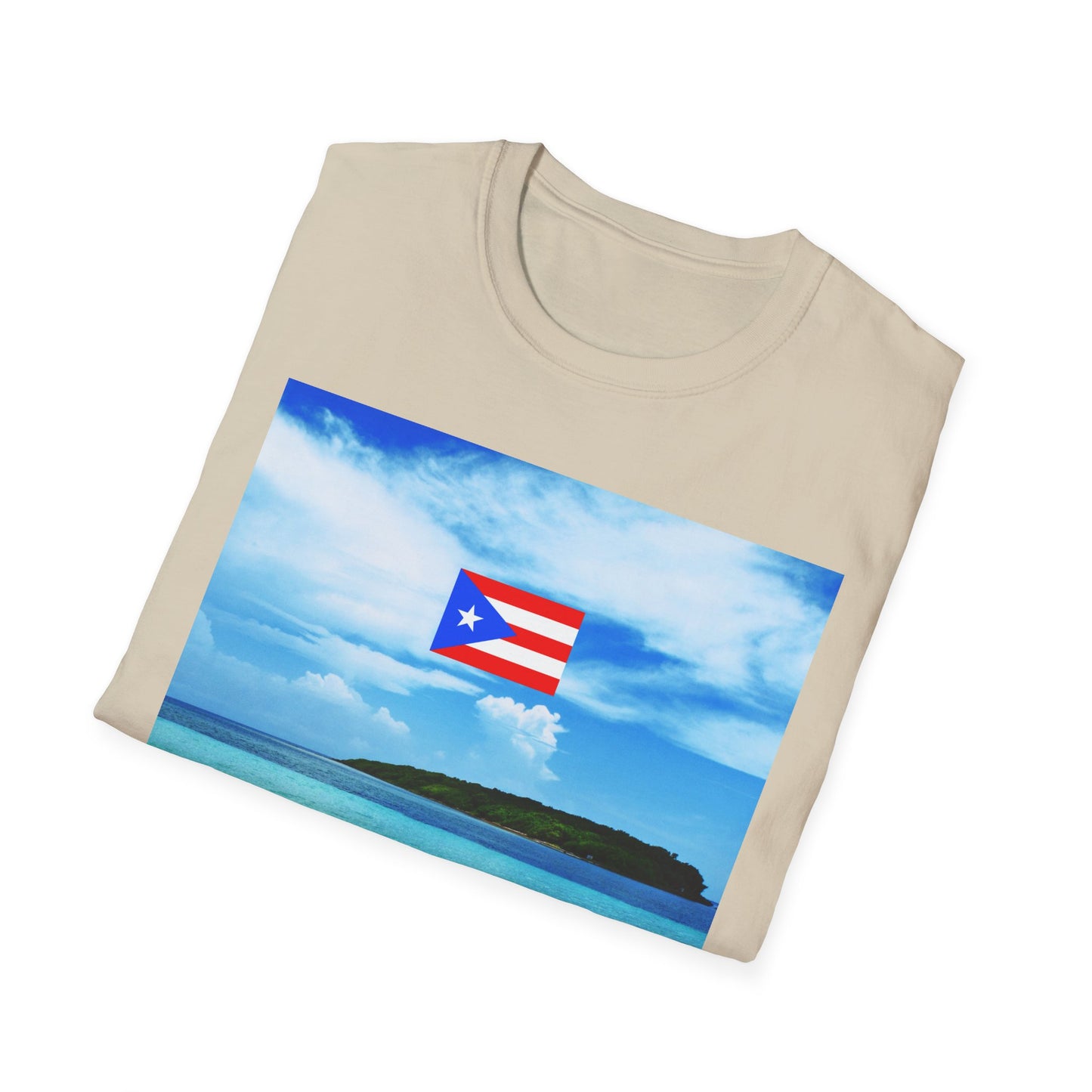Puerto Rico Pride T-Shirt, Beach Vacation Tee, Unisex Graphic Shirt, Lighthouse Design, Caribbean Summer Wear