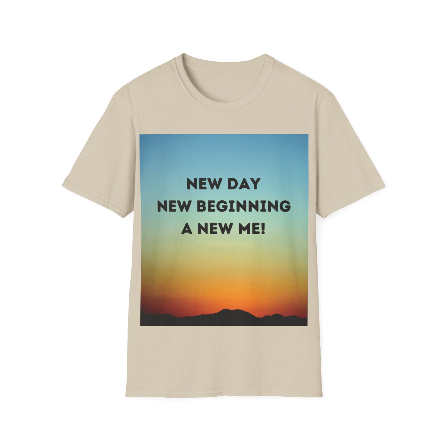 NEW DAY NEW BEGINNING A NEW ME Unisex Softstyle T-Shirt