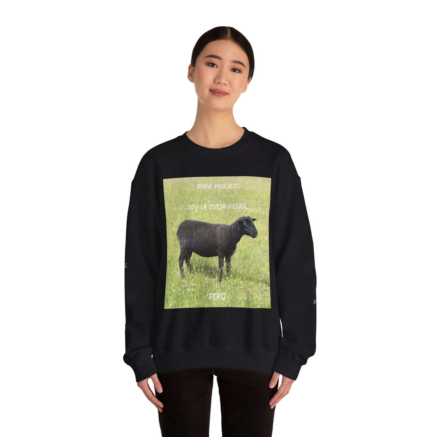 OVEJA NEGRA Crewneck Sweatshirt, Perfect Gift for Animal Lovers, Farmhouse Style, Pastoral Vibe, Ideal for Holidays