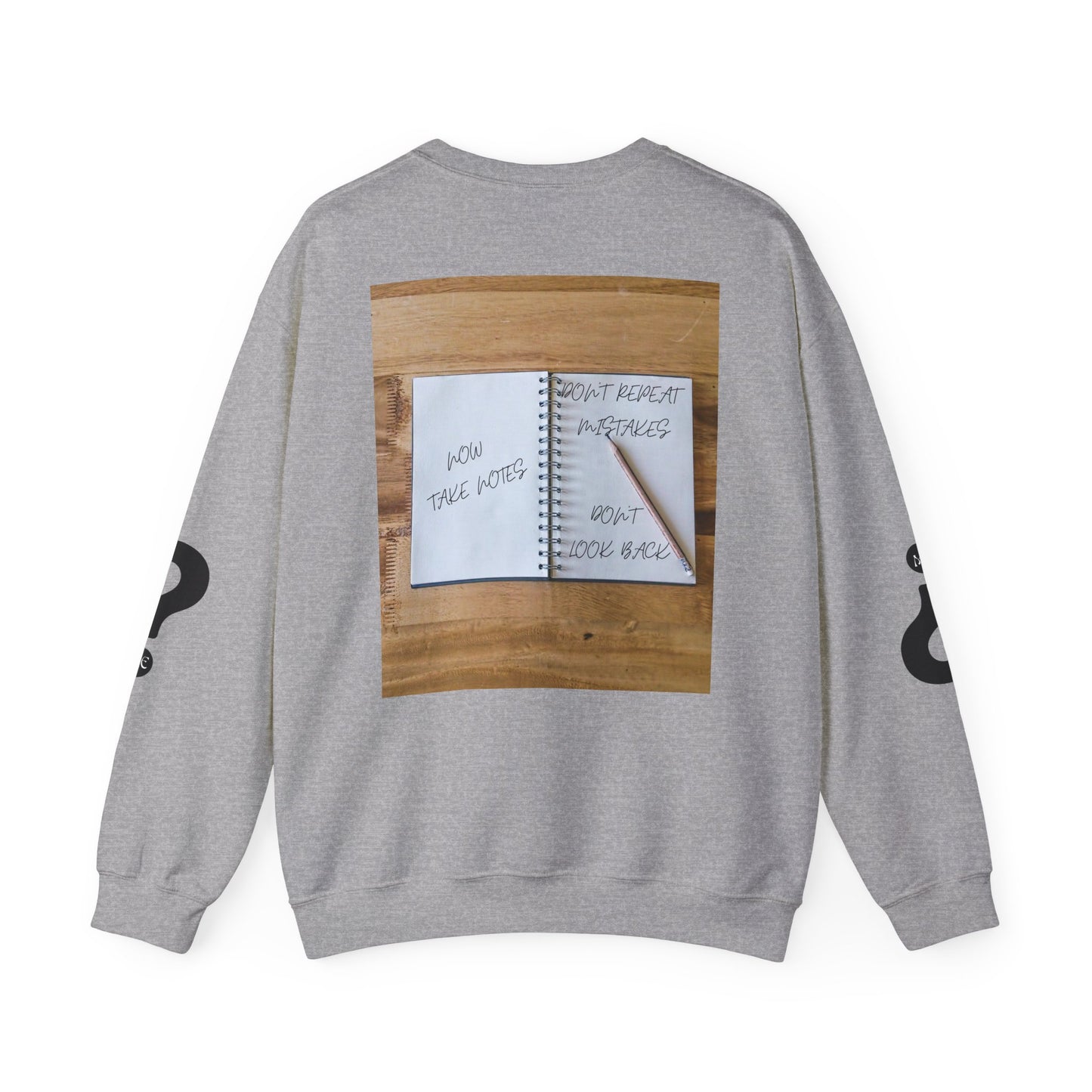 TURN THE PAGE Inspirational Sweatshirt for Note-Takers, Cozy Crewneck, Motivational Gift, Book Lovers, Back-to-School Apparel