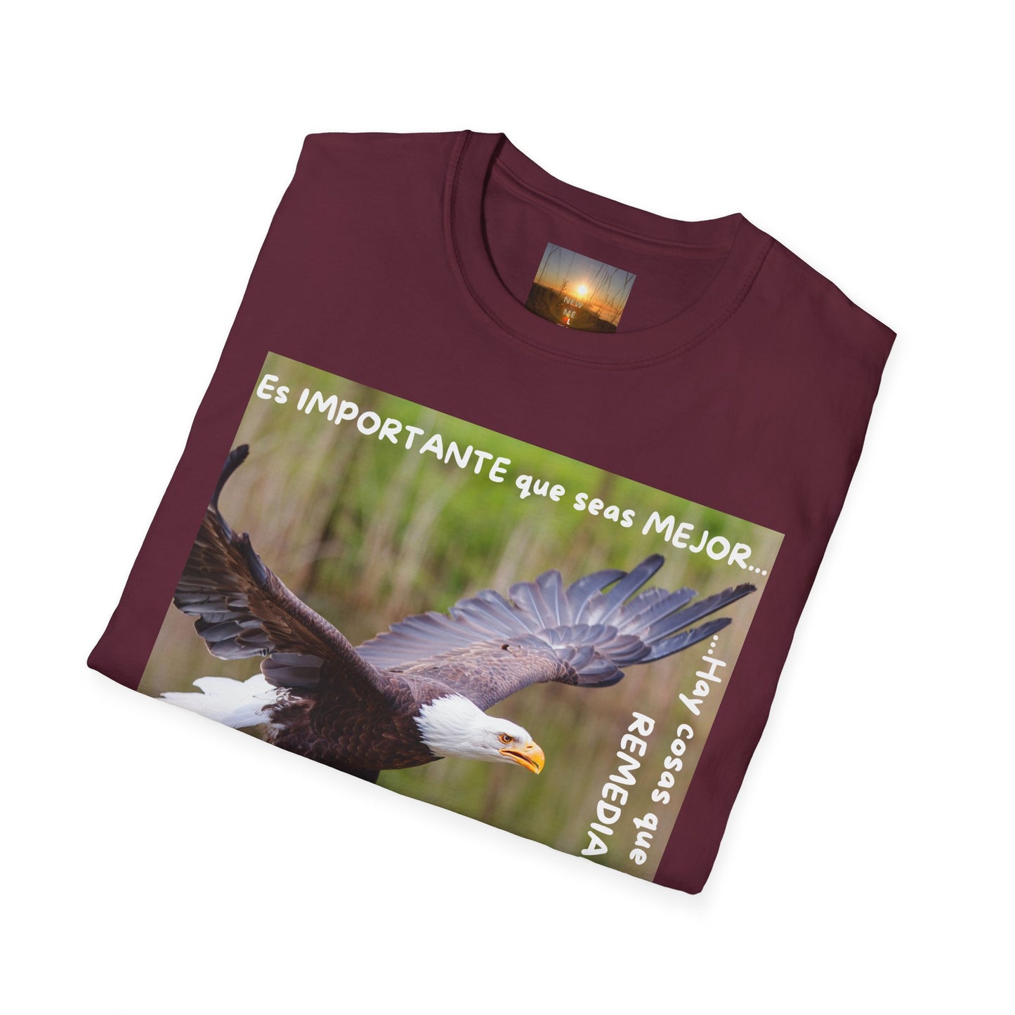 Puedes ser MEJOR Inspirational Eagle T-Shirt, Motivational Aviary Tee, Unisex Graphic Shirt, Perfect Gift for Nature Lovers