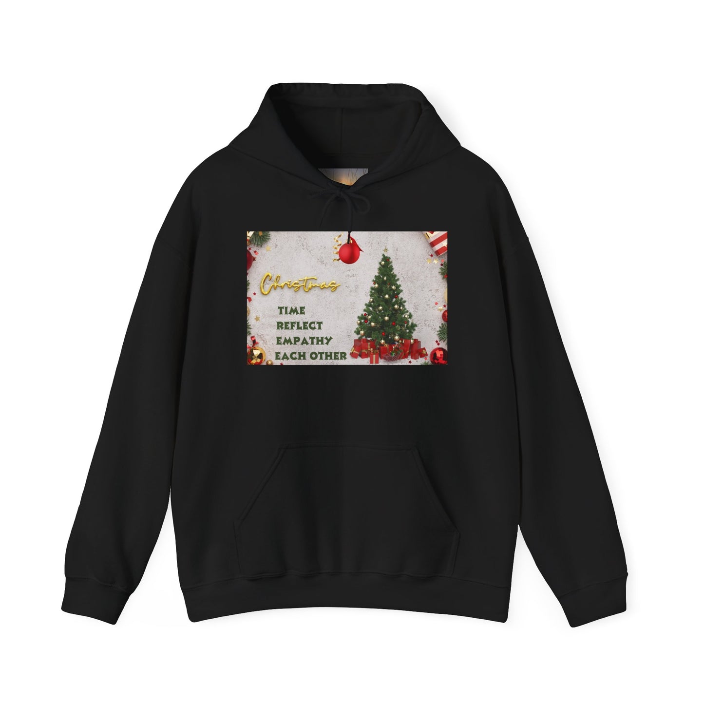 Christmas Vibe Hoodie, Festive Sweatshirt for Holiday Celebrations, Cozy Gift for Friends and Family, Unisex Winter Wear, Reflect Empathy