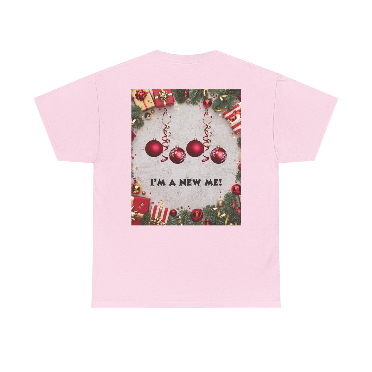 Christmas-Themed Unisex Heavy Cotton Tee, Holiday Gift, Festive Apparel, Family Gatherings, New Year Celebrations, Cute Christmas Shirt