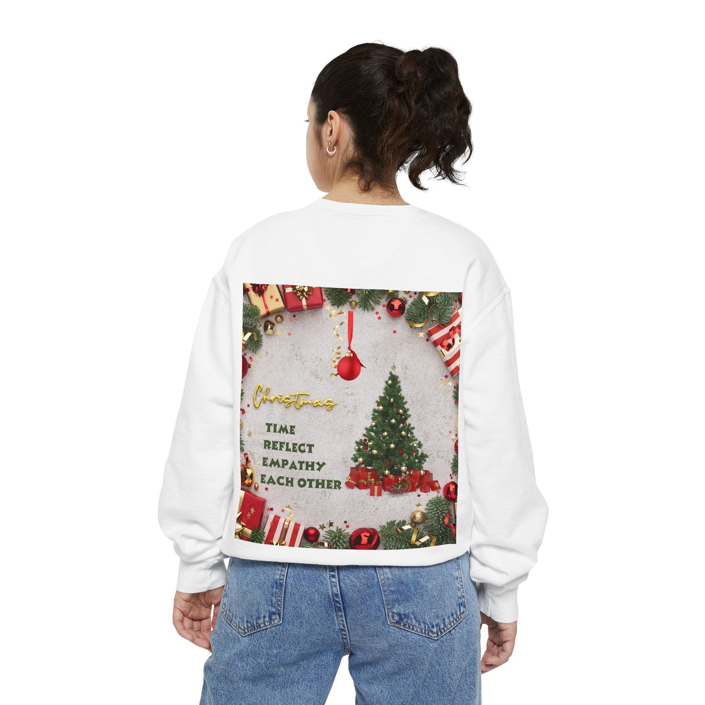 Cozy Holiday Sweatshirt - A New Life, New Hope, New Beginning, Christmas Gift, Unisex Apparel, Festive Wear, Winter Fashion