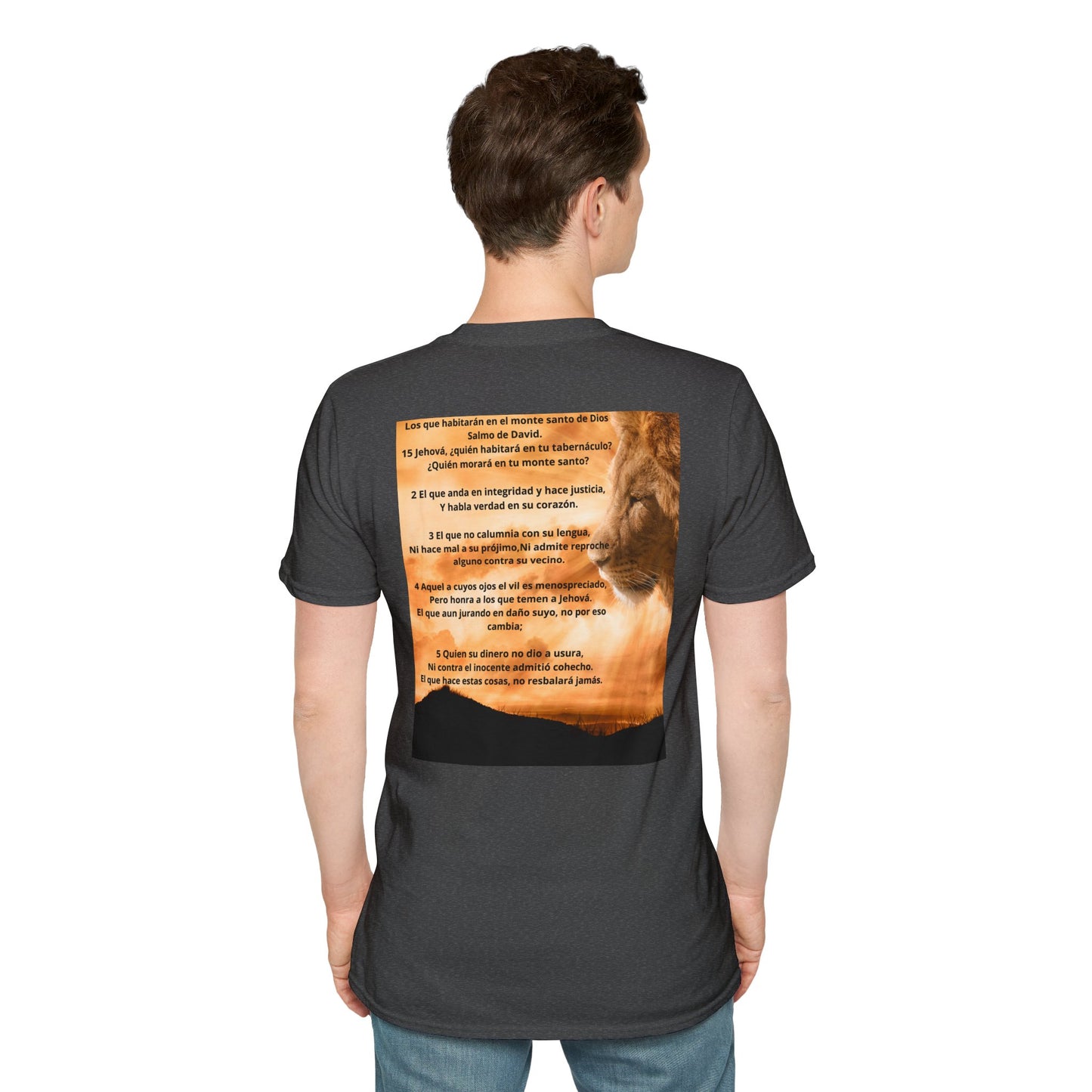 SALMOS 15 Inspirational T-Shirt, Unisex Softstyle Tee, Birthday Gift, Motivational Shirt, Soft Cotton Top, Unique Design