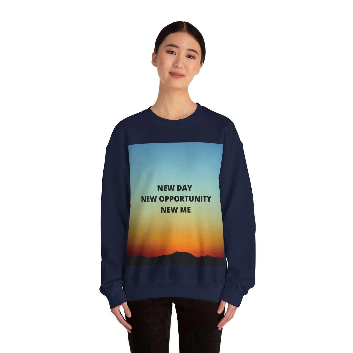 NEW DAY NEW OPPORTUNITY NEW ME Unisex Heavy Blend™ Crewneck Sweatshirt