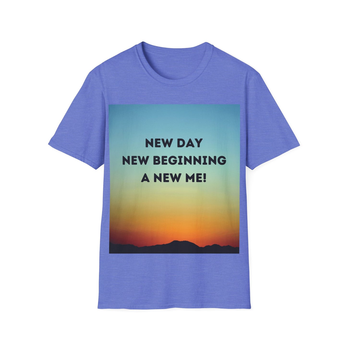 NEW DAY NEW BEGINNING A NEW ME Unisex Softstyle T-Shirt