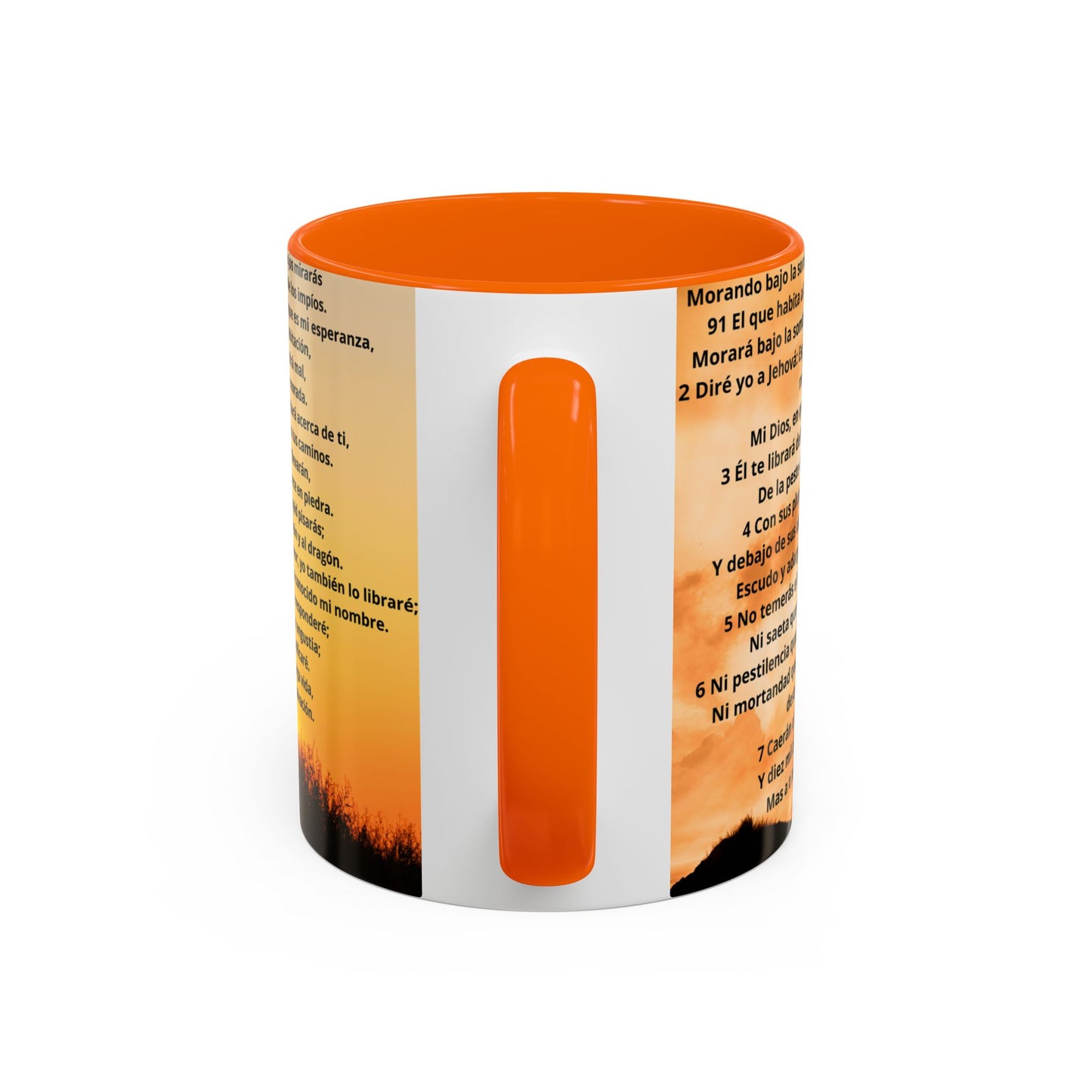 SALMO 91 Inspirational Coffee Mug, Motivational Mug, Gift for Coffee Lovers, Cozy Morning Vibes, Religious Gift