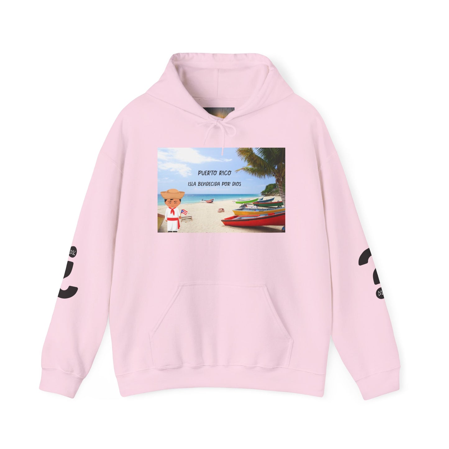 Puerto Rico Love Hooded Sweatshirt, Beach Vibes Sweatshirt, Unisex Vacation Hoodie, Island Life Apparel, Tropical Gift for Travelers