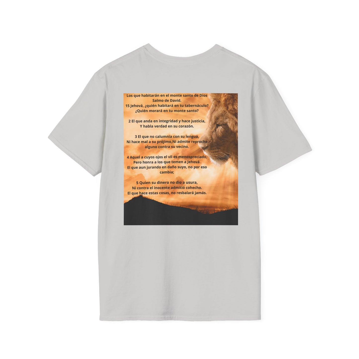 SALMOS 15 Inspirational T-Shirt, Unisex Softstyle Tee, Birthday Gift, Motivational Shirt, Soft Cotton Top, Unique Design
