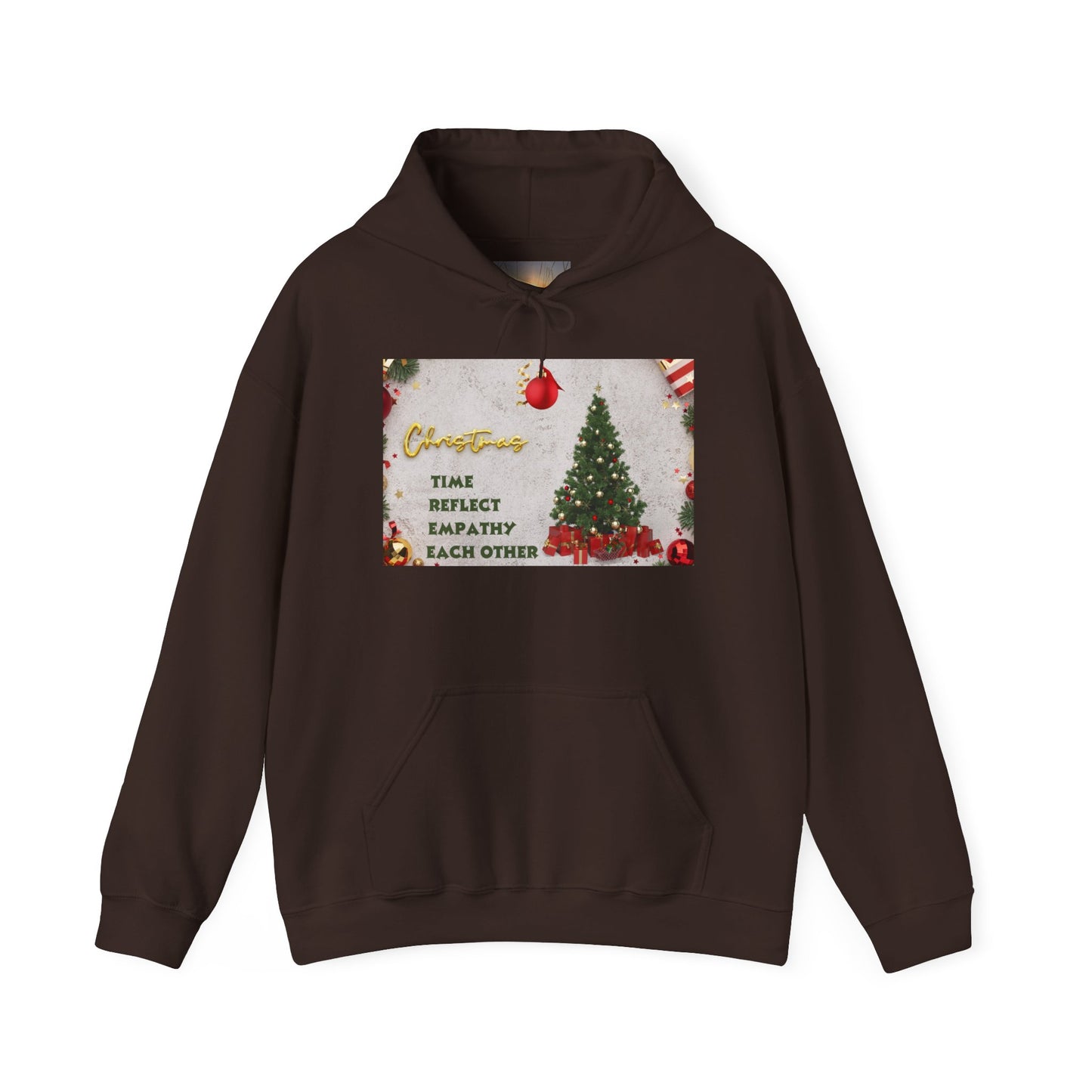 Christmas Vibe Hoodie, Festive Sweatshirt for Holiday Celebrations, Cozy Gift for Friends and Family, Unisex Winter Wear, Reflect Empathy