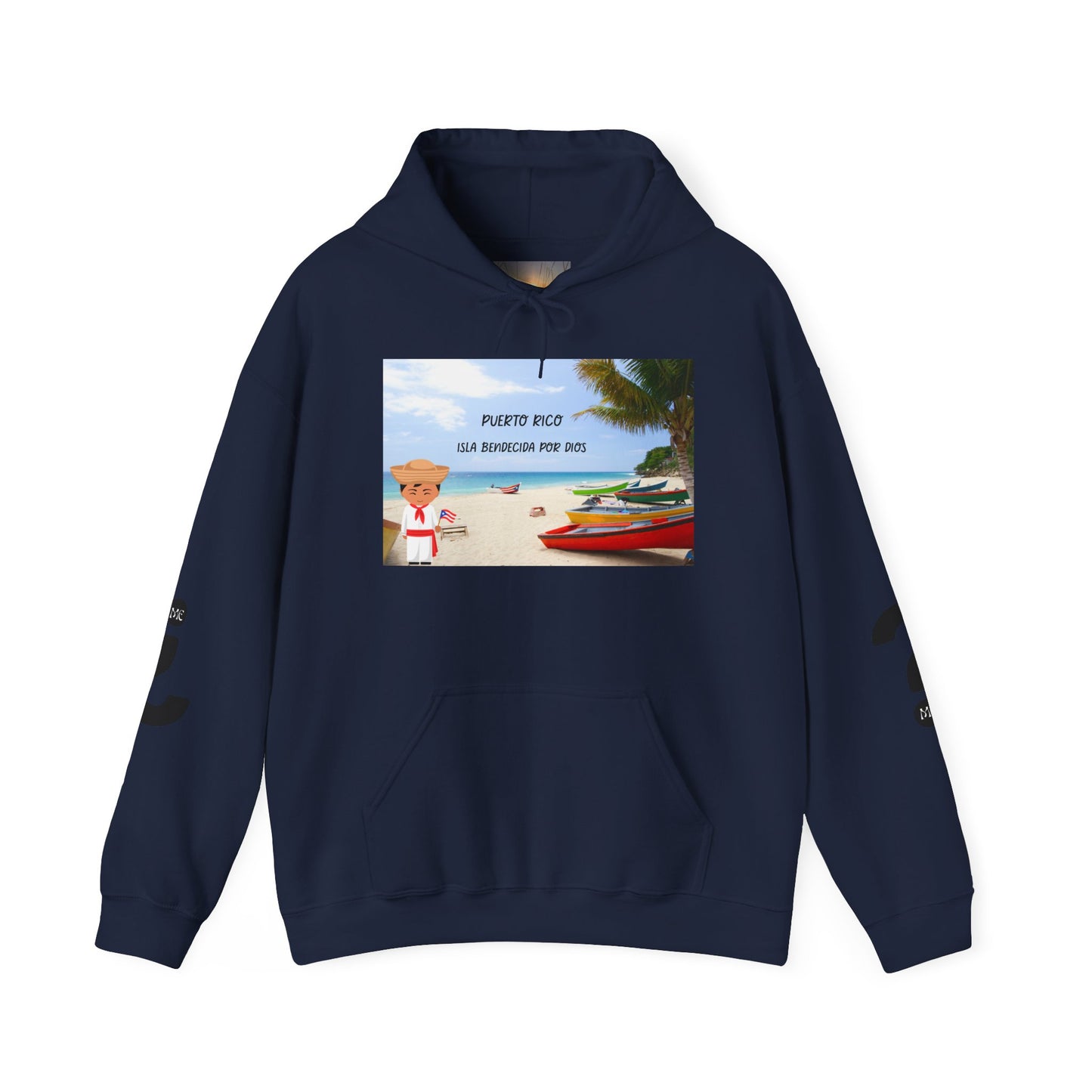 Puerto Rico Love Hooded Sweatshirt, Beach Vibes Sweatshirt, Unisex Vacation Hoodie, Island Life Apparel, Tropical Gift for Travelers