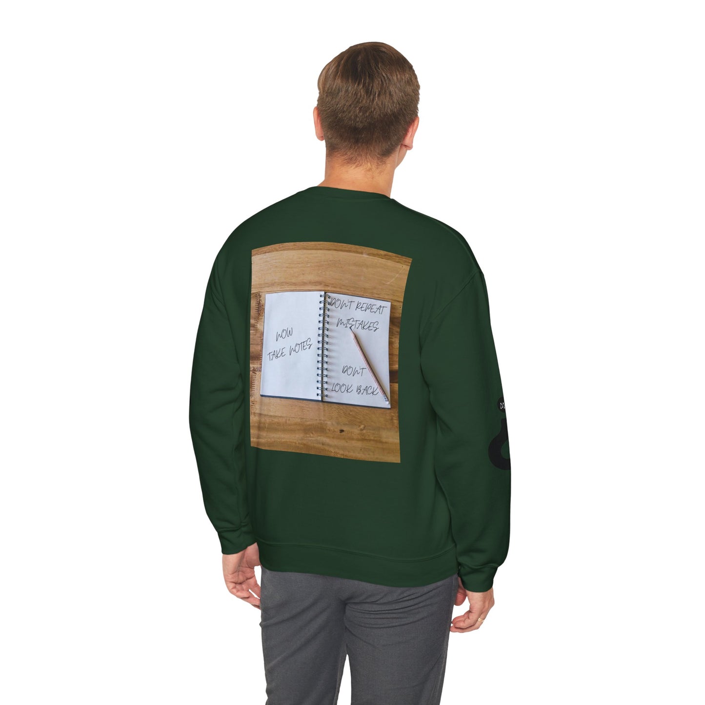 TURN THE PAGE Inspirational Sweatshirt for Note-Takers, Cozy Crewneck, Motivational Gift, Book Lovers, Back-to-School Apparel