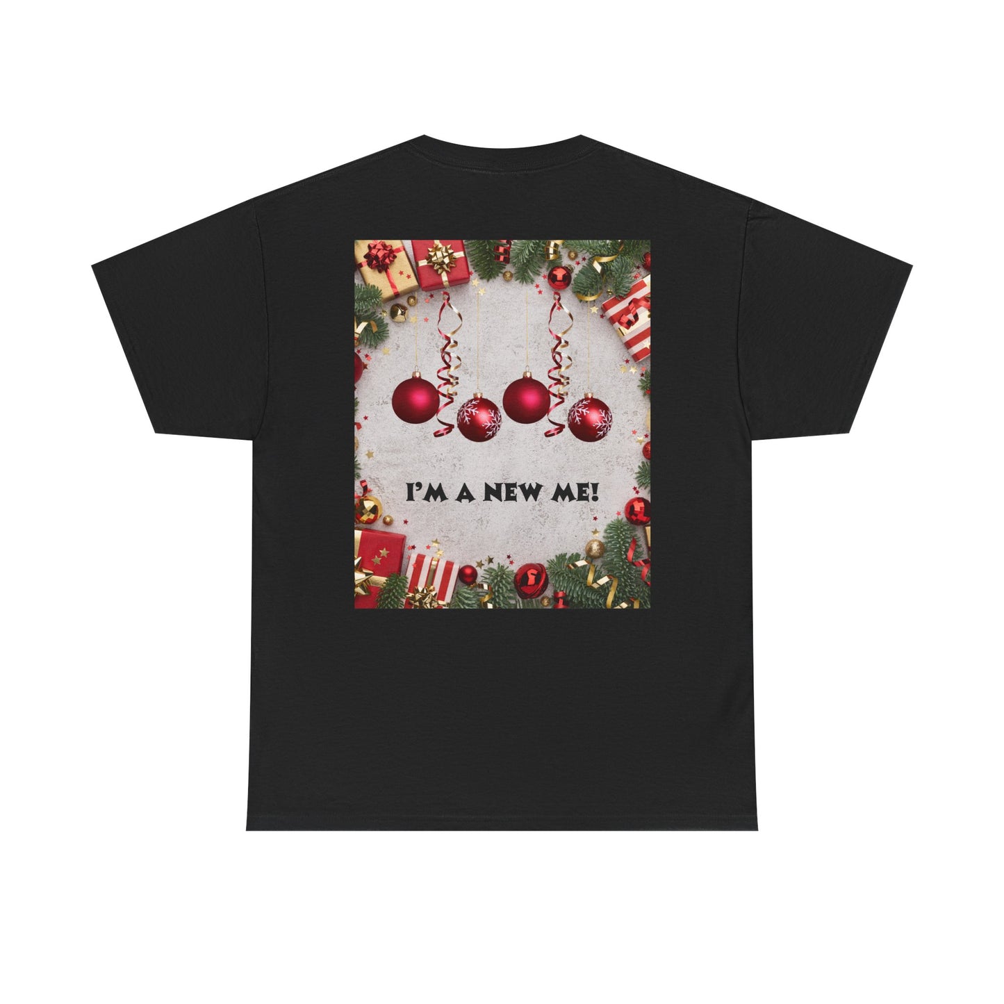 Christmas-Themed Unisex Heavy Cotton Tee, Holiday Gift, Festive Apparel, Family Gatherings, New Year Celebrations, Cute Christmas Shirt