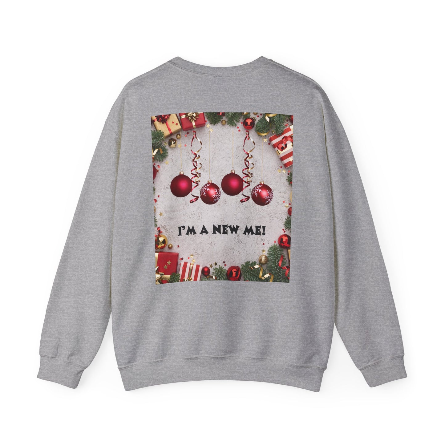 Cozy Christmas Sweatshirt - Reflect Empathy & Be A New You, Holiday Gift, Winter Fashion, Christmas Celebration, Unisex Crewneck